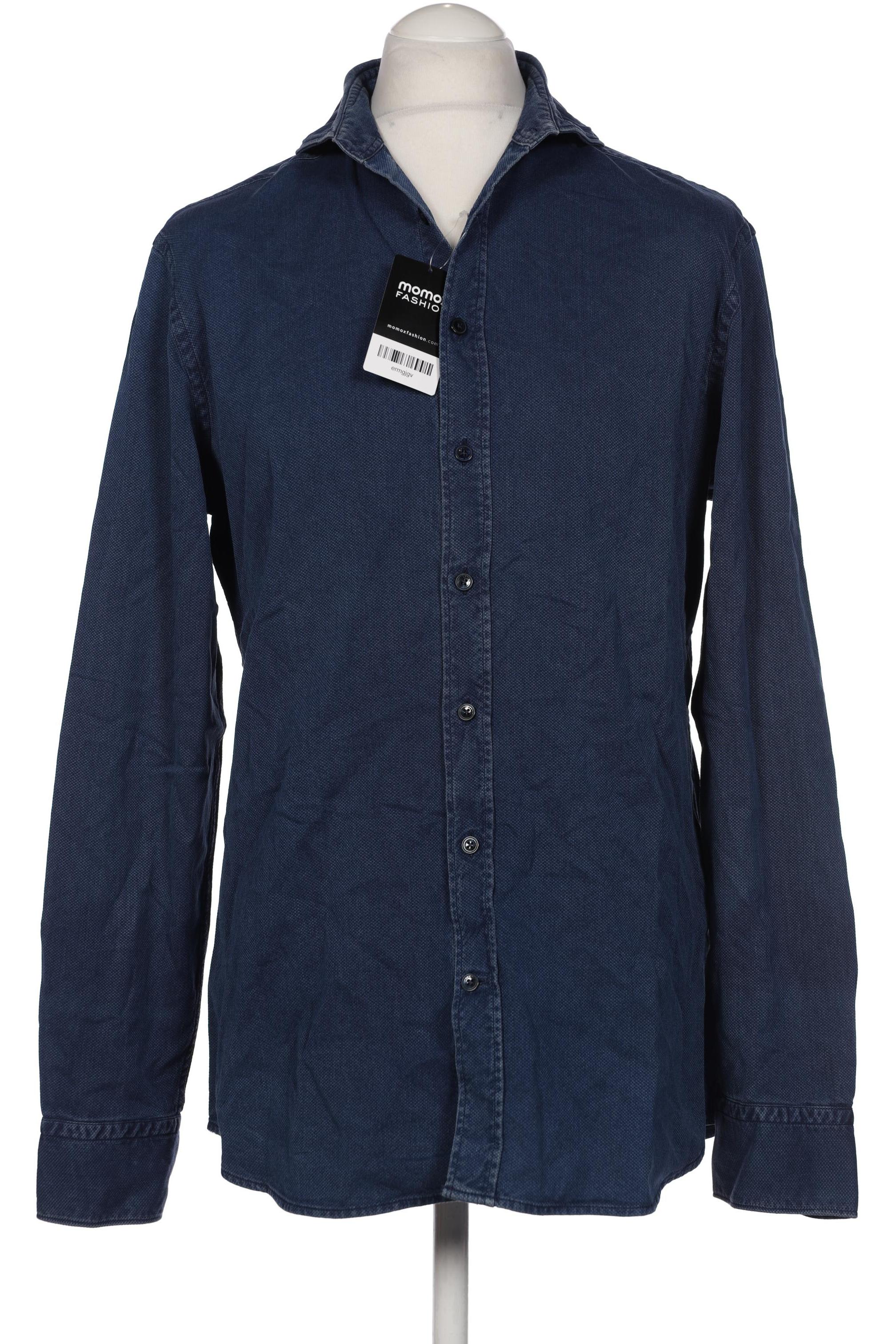 

Hackett London Herren Hemd, marineblau, Gr. 52