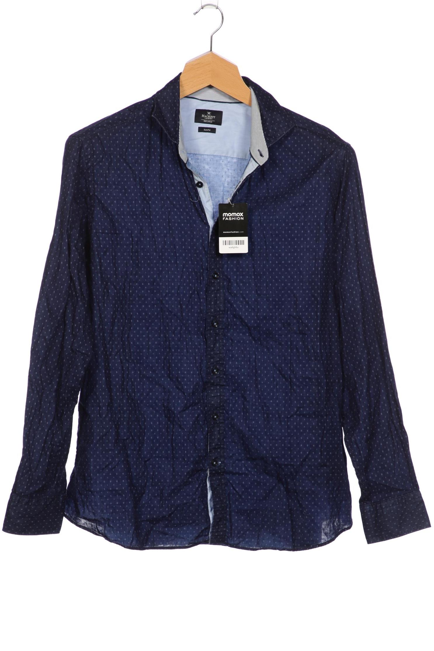 

Hackett London Herren Hemd, marineblau, Gr. 56