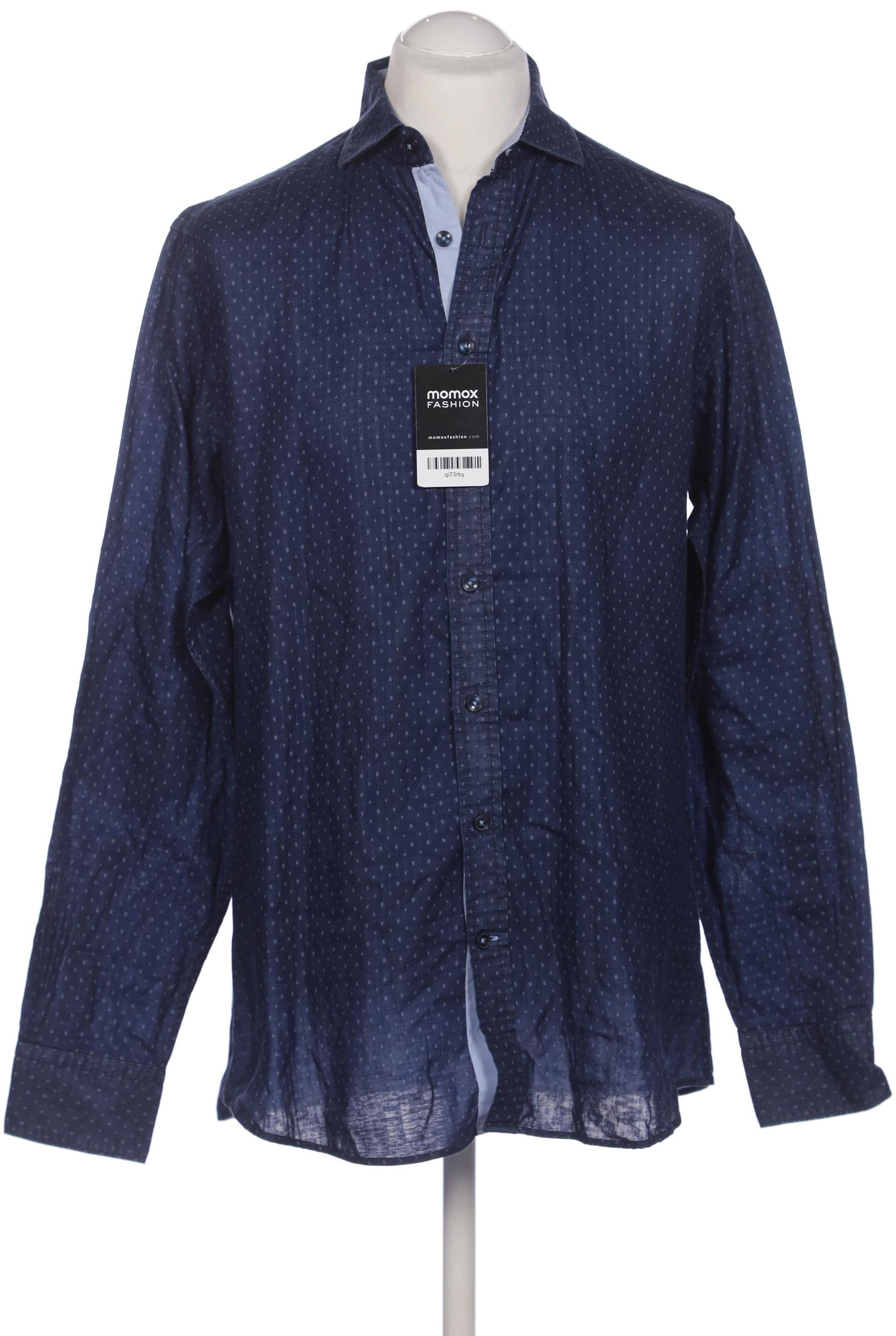 

Hackett London Herren Hemd, marineblau, Gr. 52