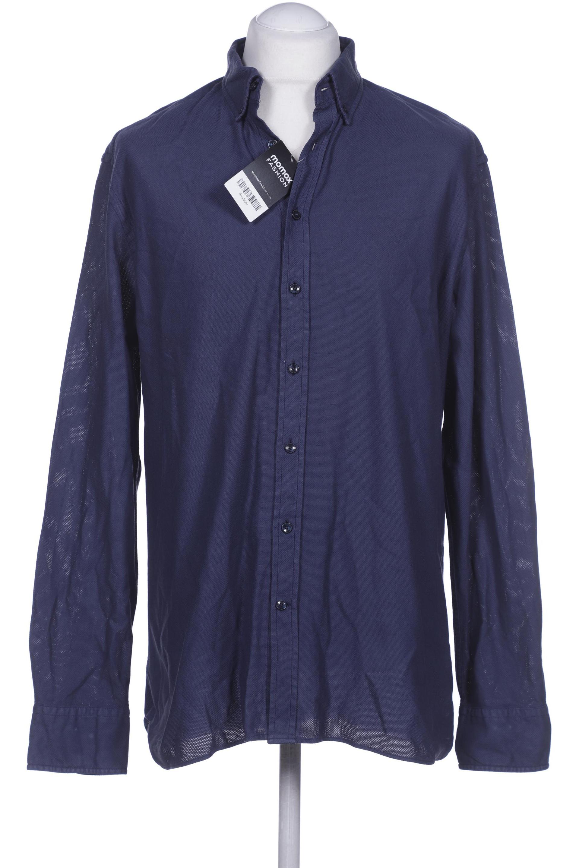 

Hackett London Herren Hemd, marineblau, Gr. 54