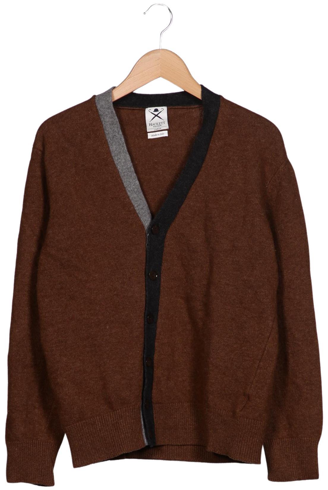

Hackett London Herren Strickjacke, braun, Gr. 52