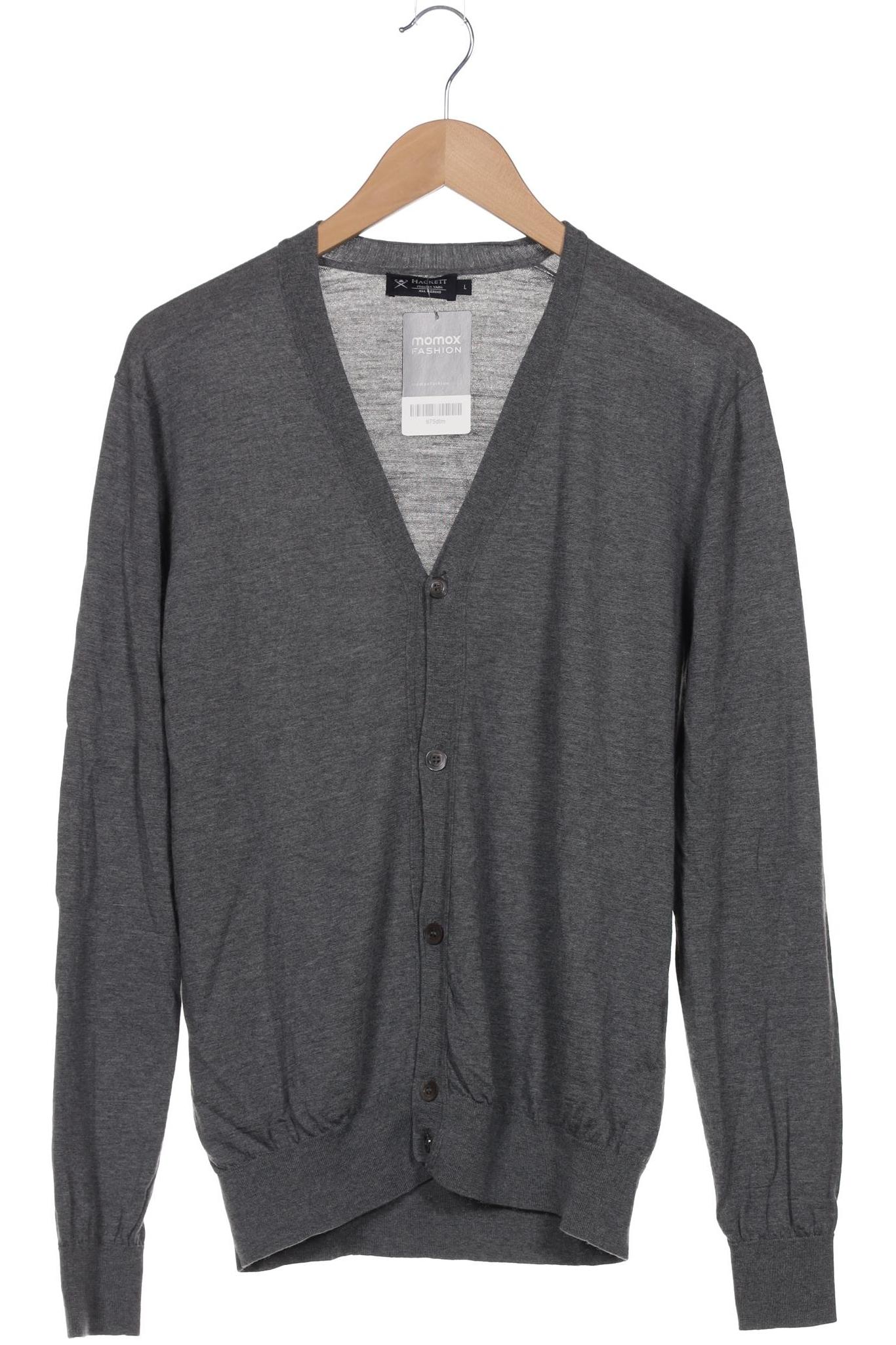 

Hackett London Herren Strickjacke, grau, Gr. 52