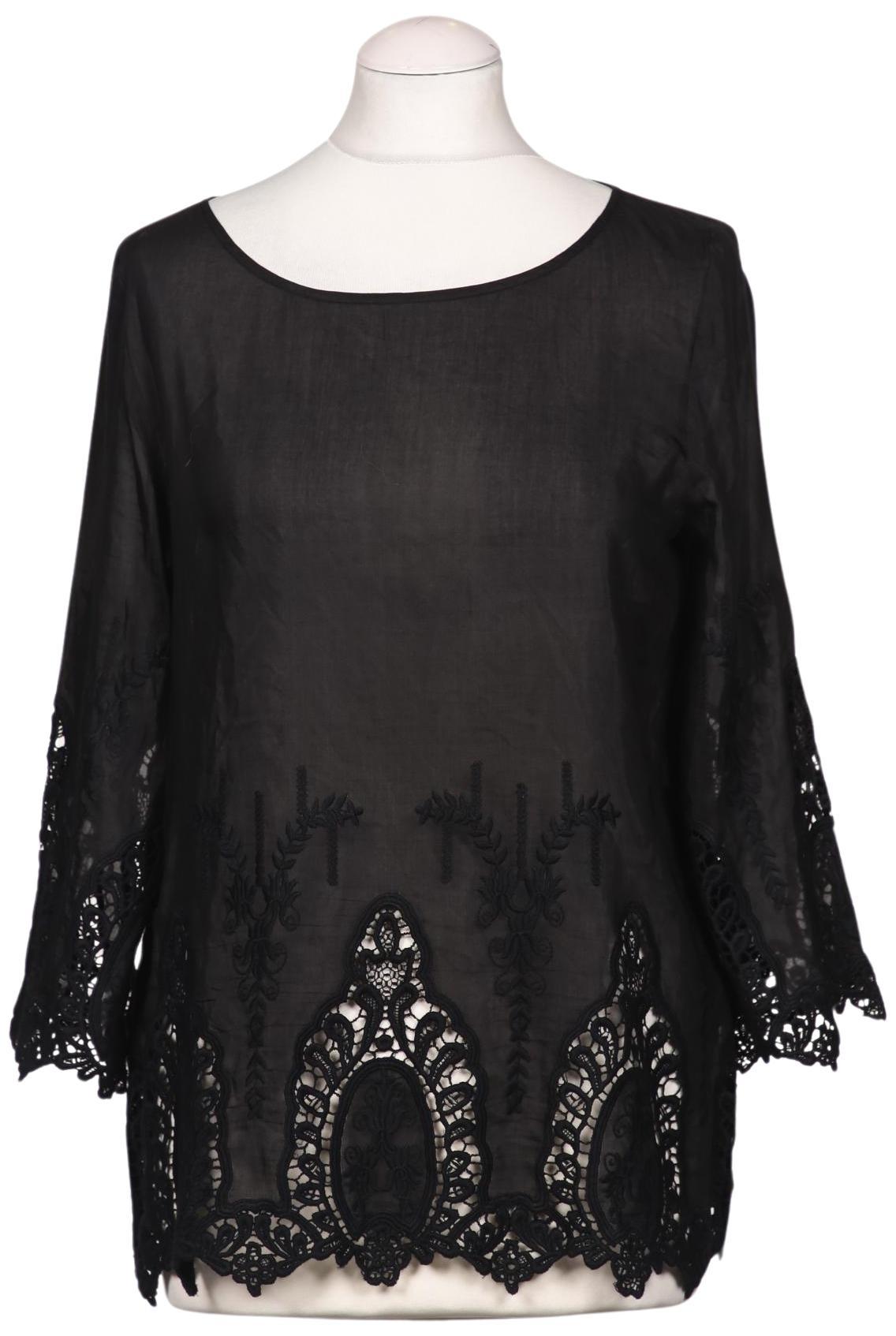 

Hallhuber Damen Bluse, schwarz, Gr. 36