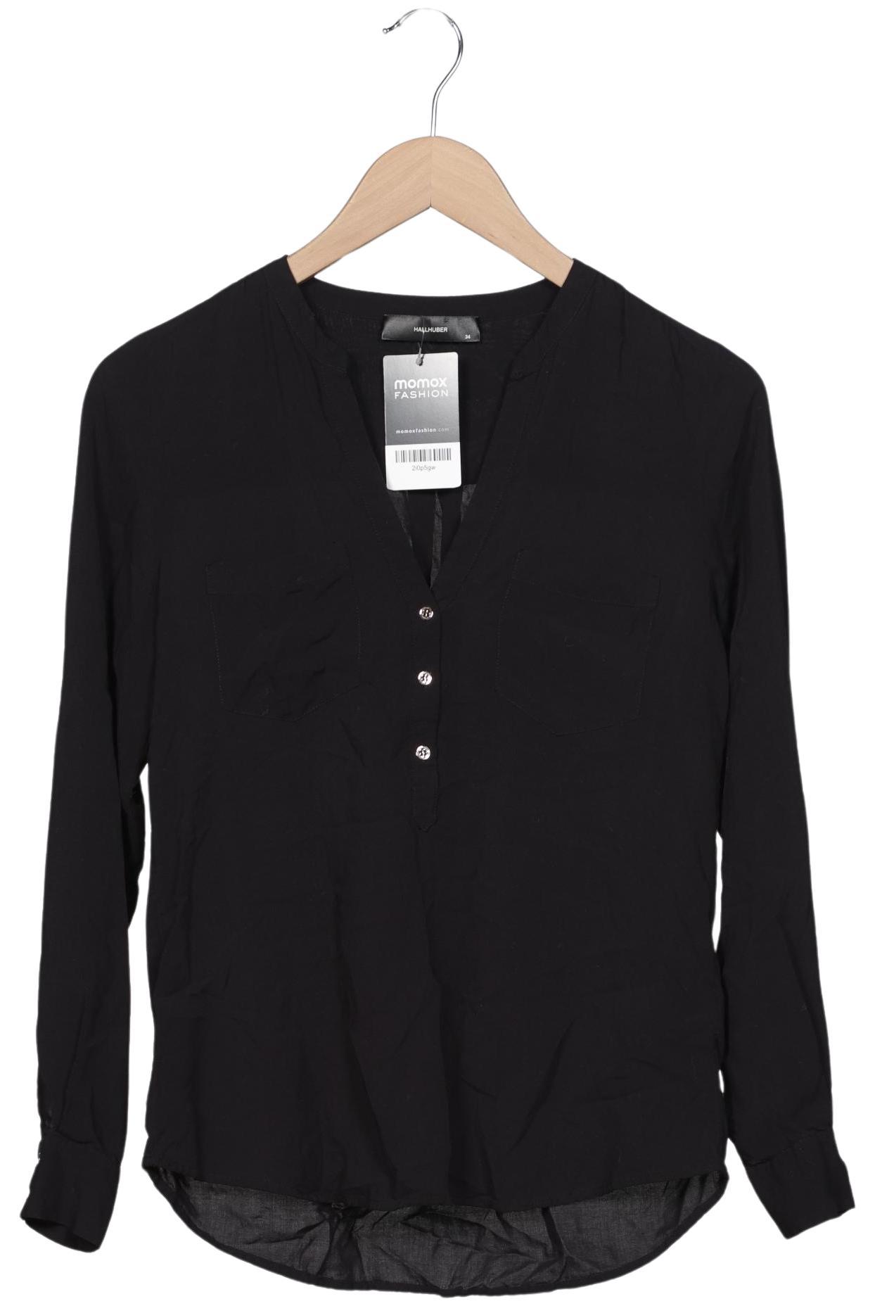

Hallhuber Damen Bluse, schwarz, Gr. 34