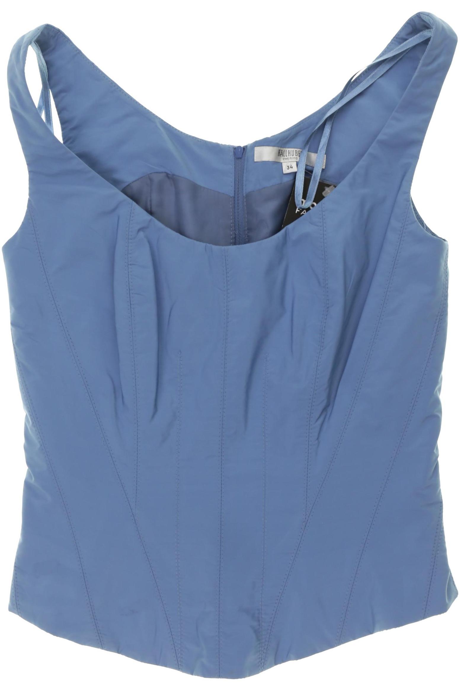 

Hallhuber Damen Bluse, blau, Gr. 34