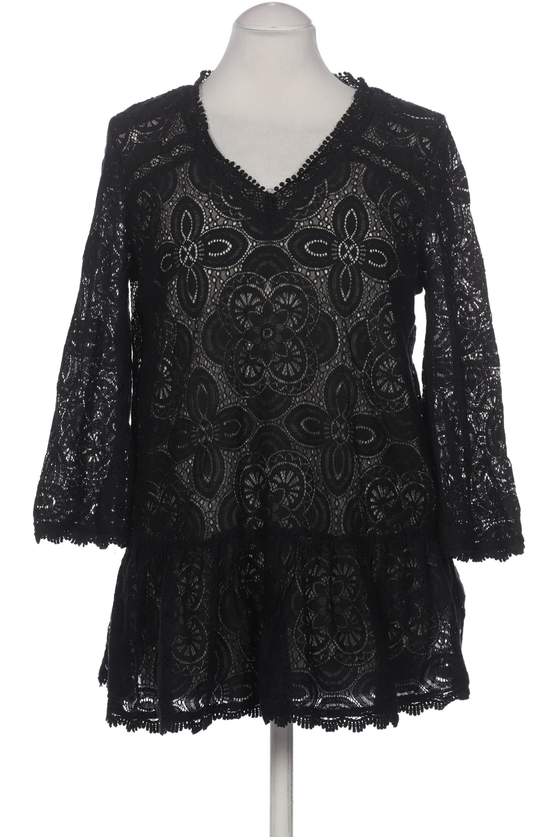 

Hallhuber Damen Bluse, schwarz, Gr. 38