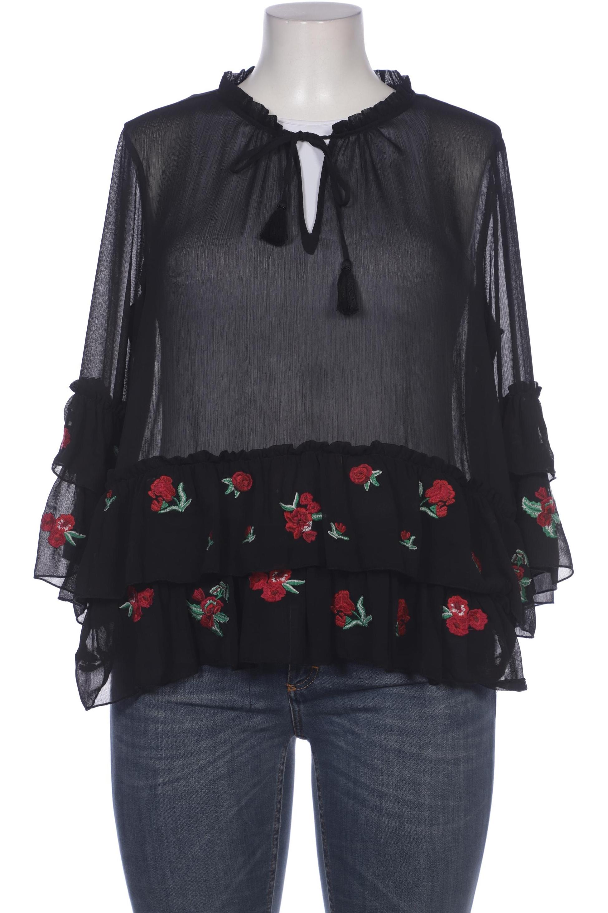 

Hallhuber Damen Bluse, schwarz, Gr. 42