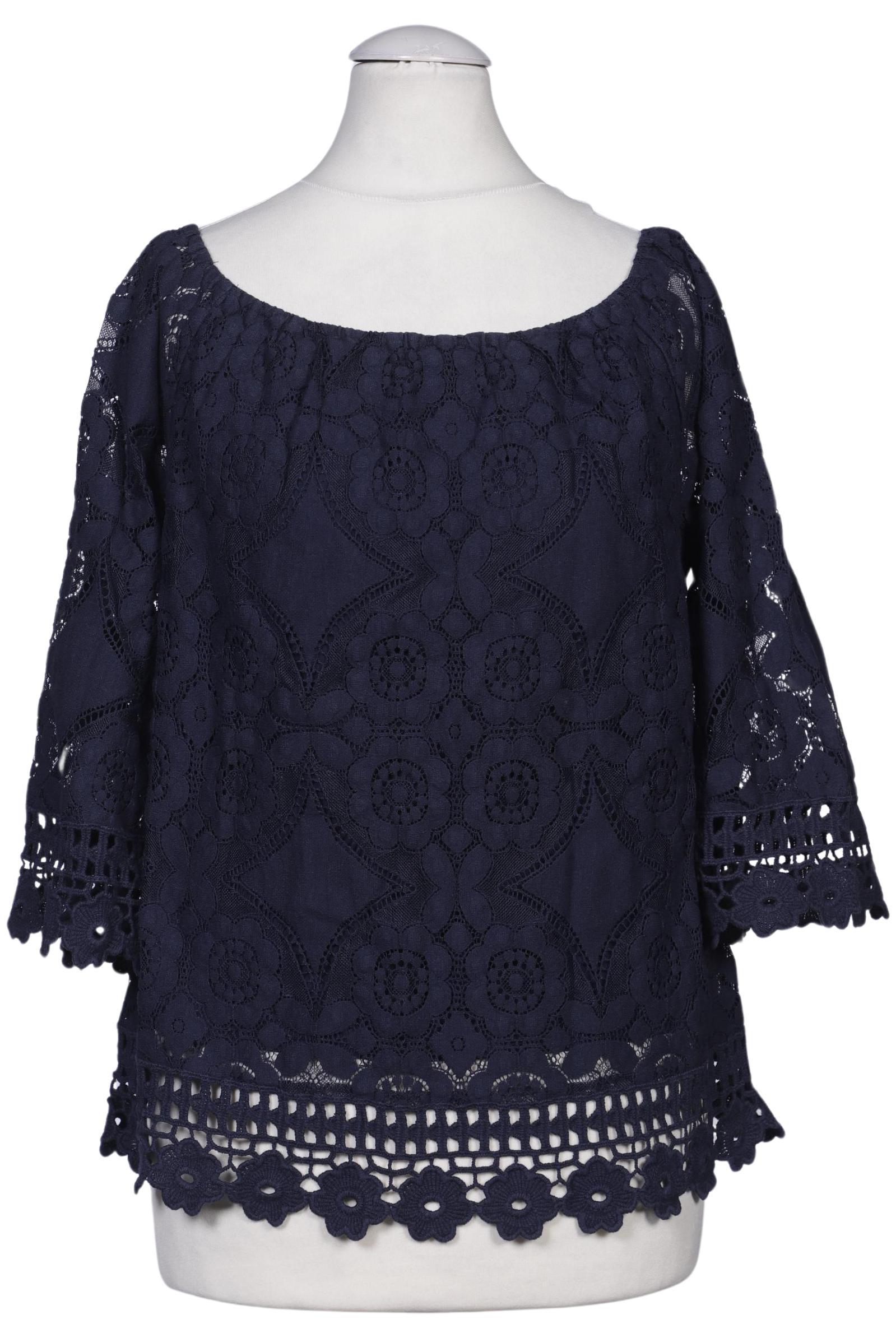

Hallhuber Damen Bluse, marineblau, Gr. 34