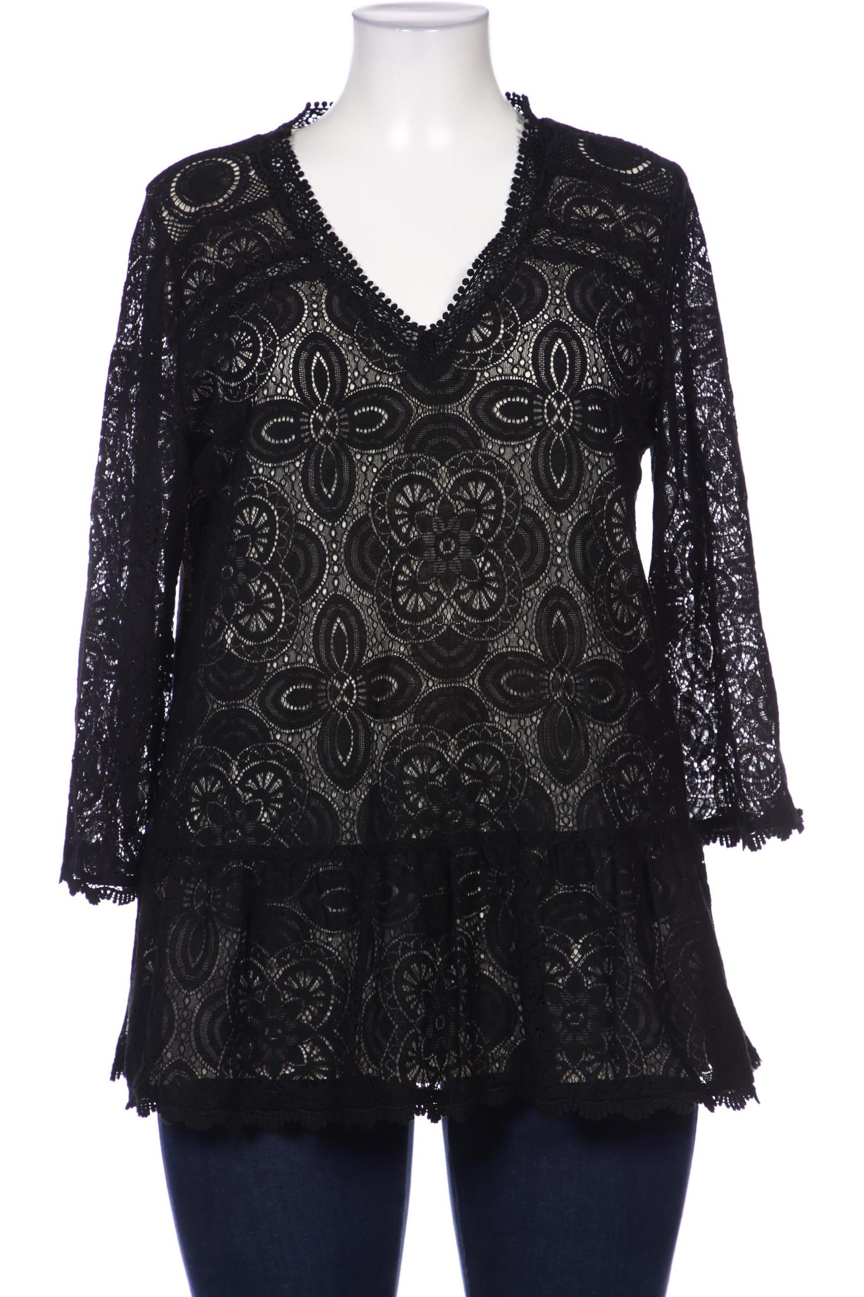 

Hallhuber Damen Bluse, schwarz, Gr. 42