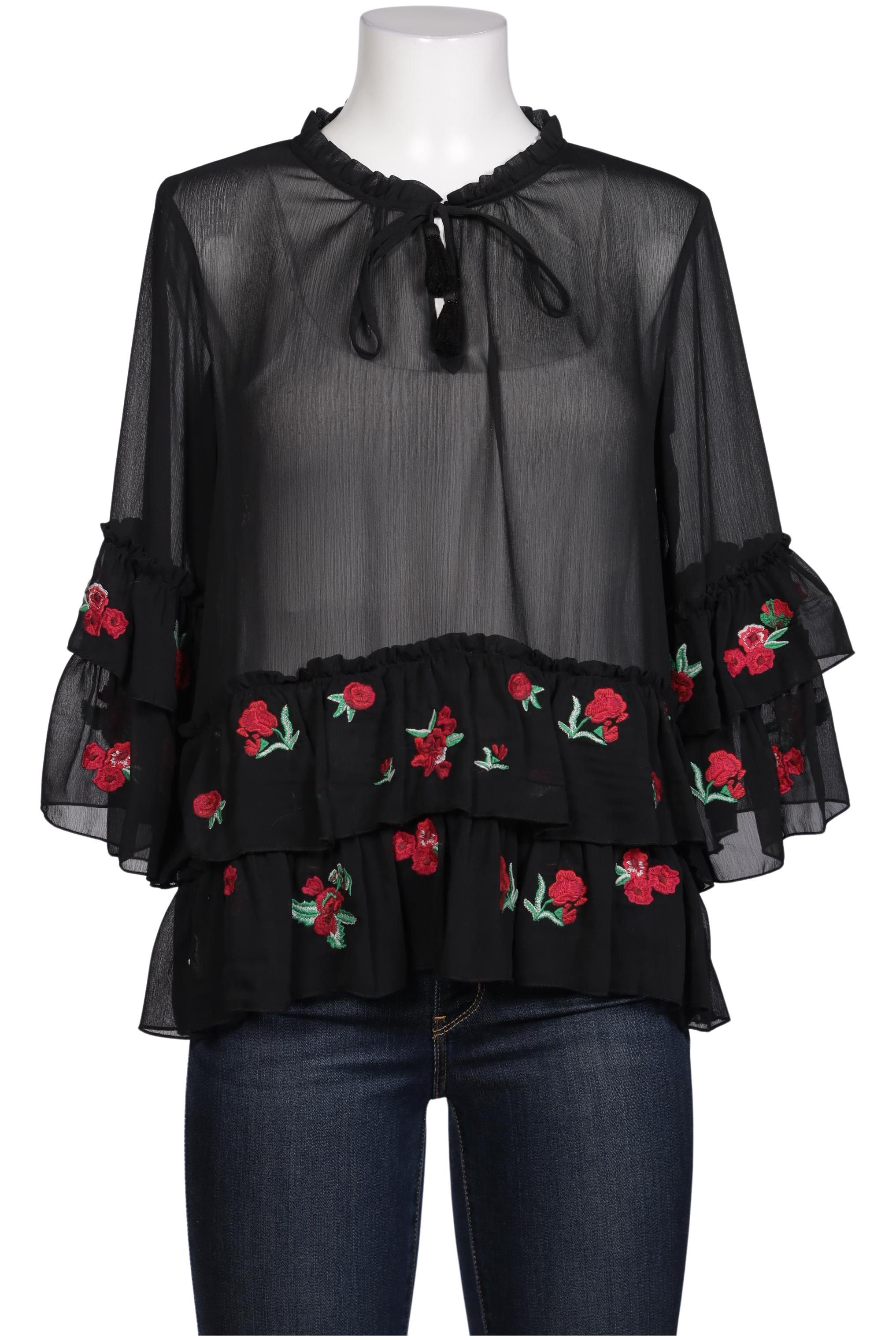 

Hallhuber Damen Bluse, schwarz, Gr. 38