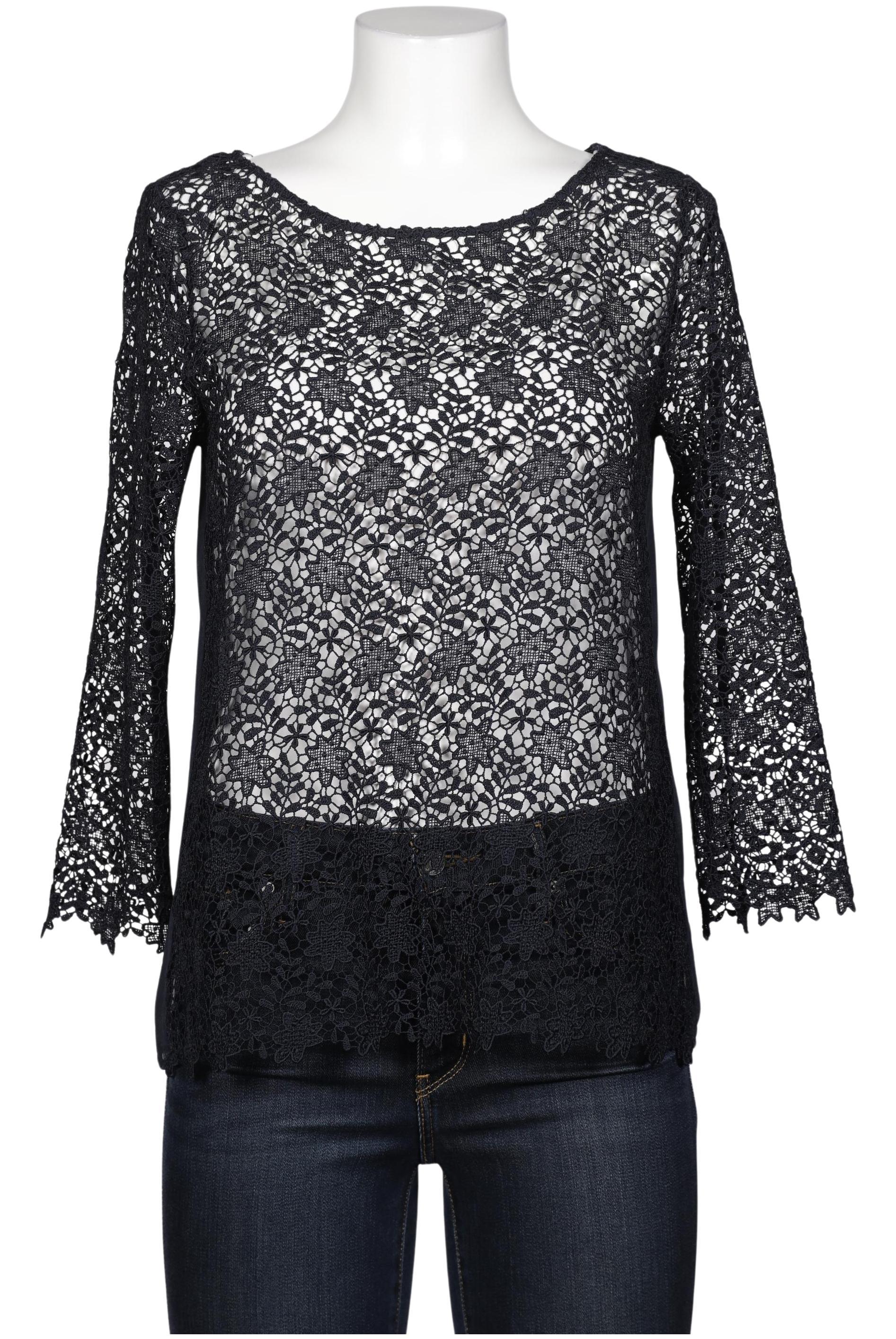 

Hallhuber Damen Bluse, marineblau, Gr. 38
