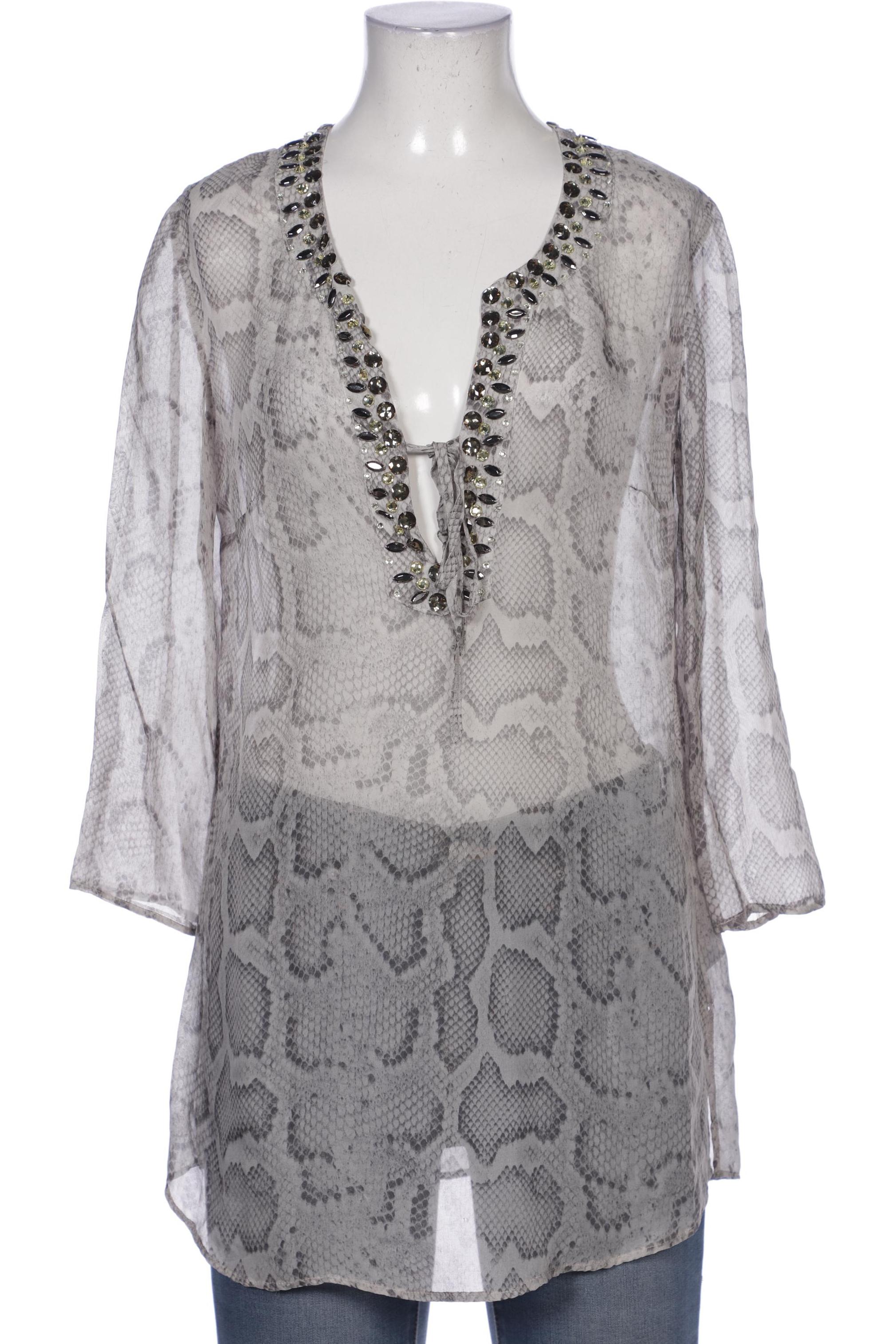 

Hallhuber Damen Bluse, grau, Gr. 34