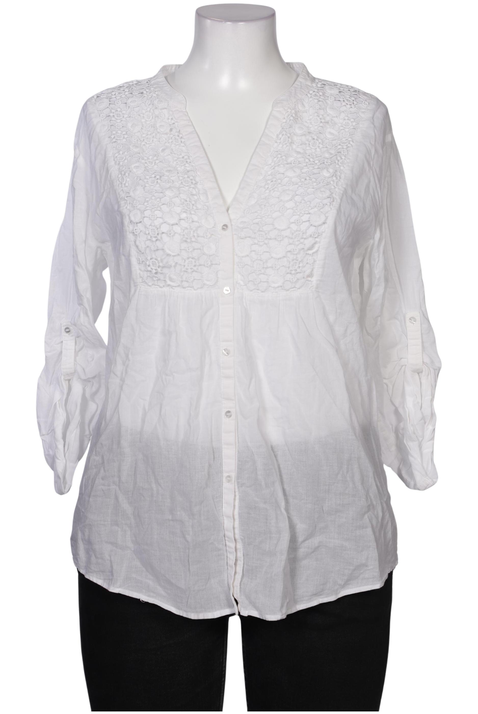 

Hallhuber Damen Bluse, weiß, Gr. 44