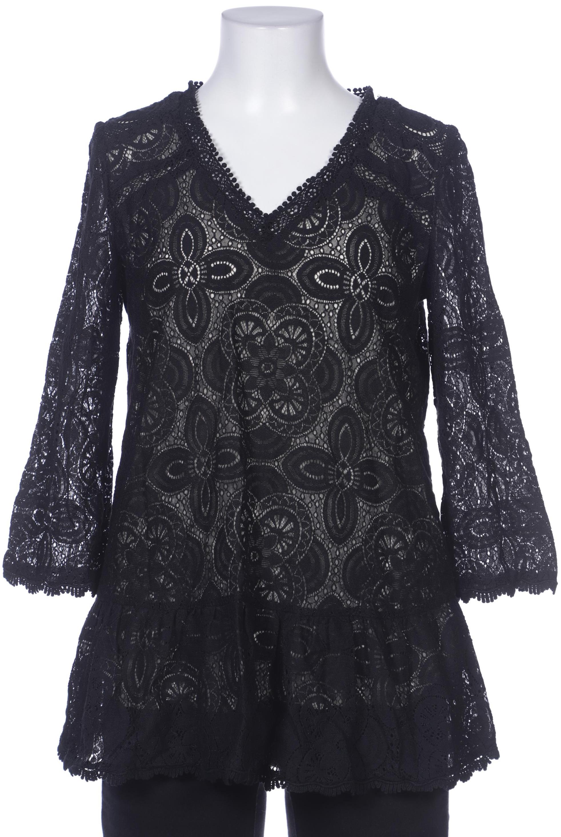 

Hallhuber Damen Bluse, schwarz, Gr. 36