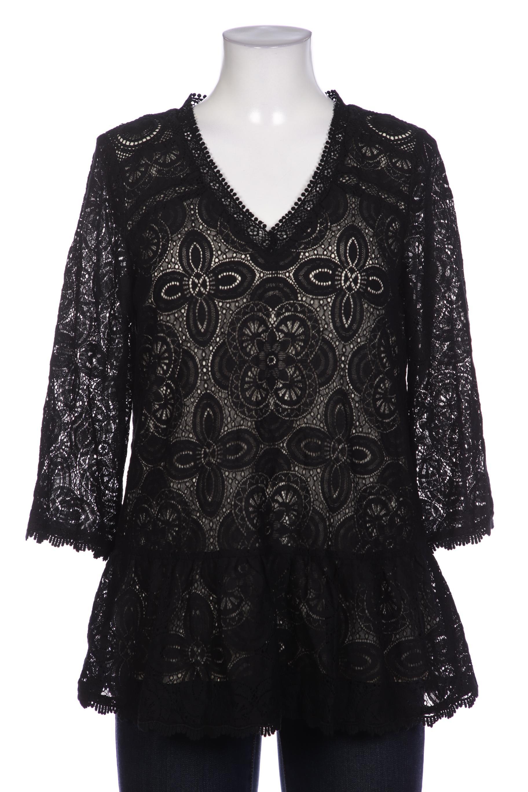 

Hallhuber Damen Bluse, schwarz, Gr. 38