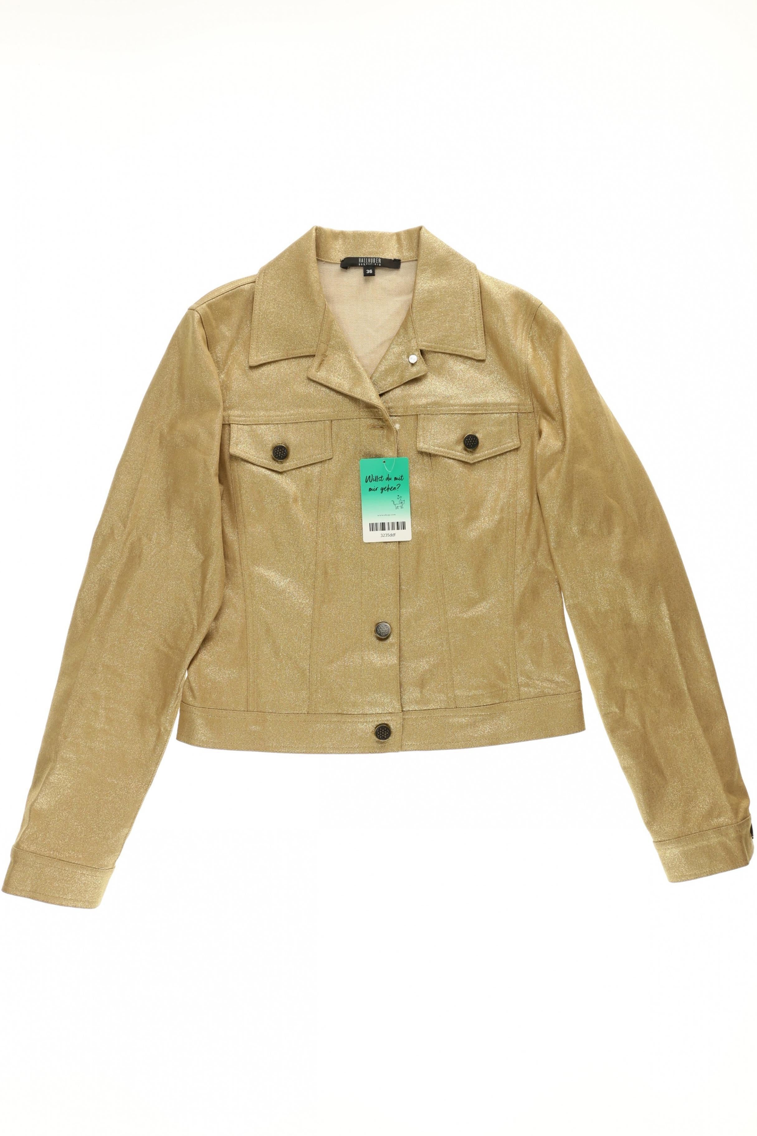 

Hallhuber Damen Jacke, gold, Gr. 36
