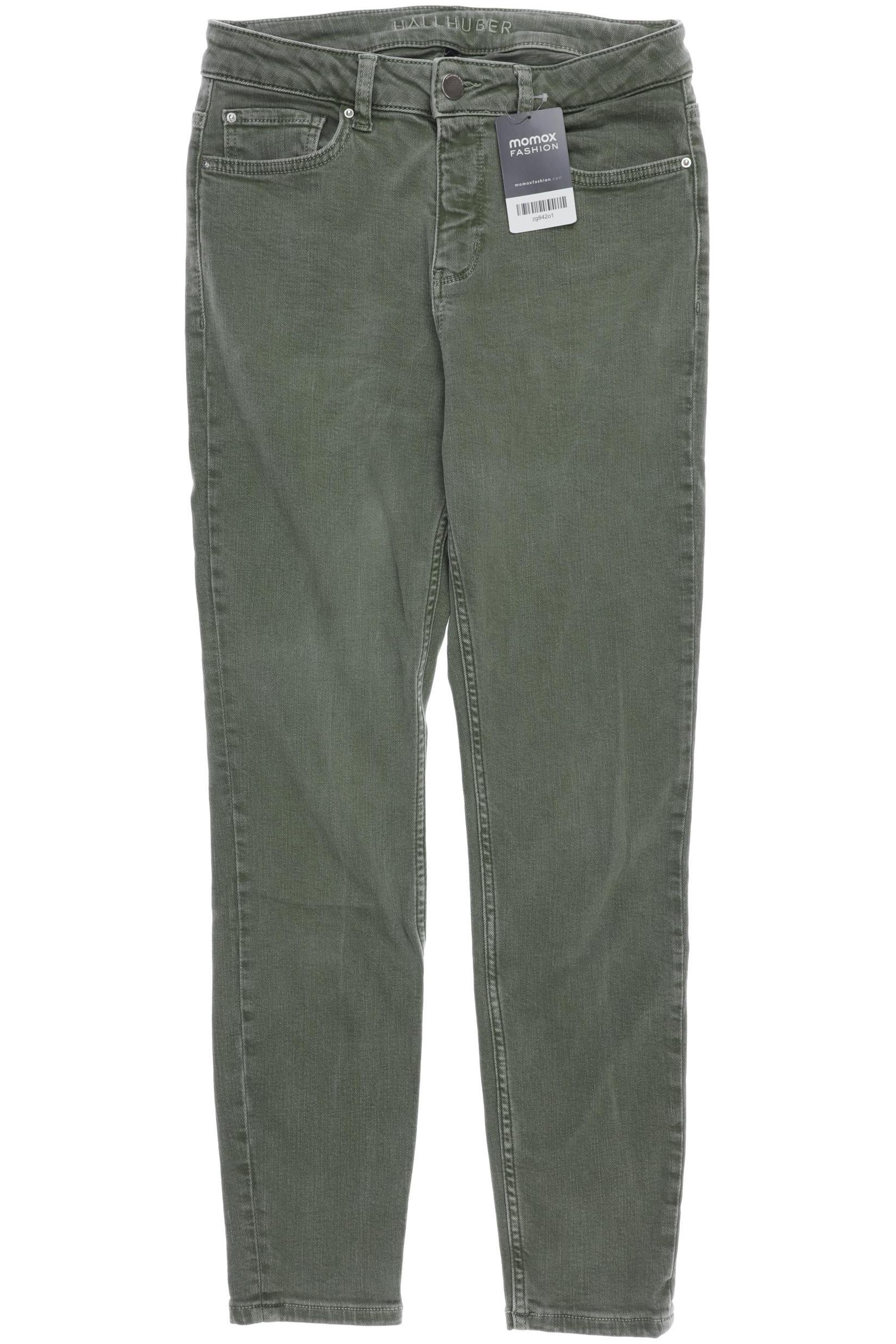 Thumbnail - Hallhuber Damen Jeans, grün, Gr. 38