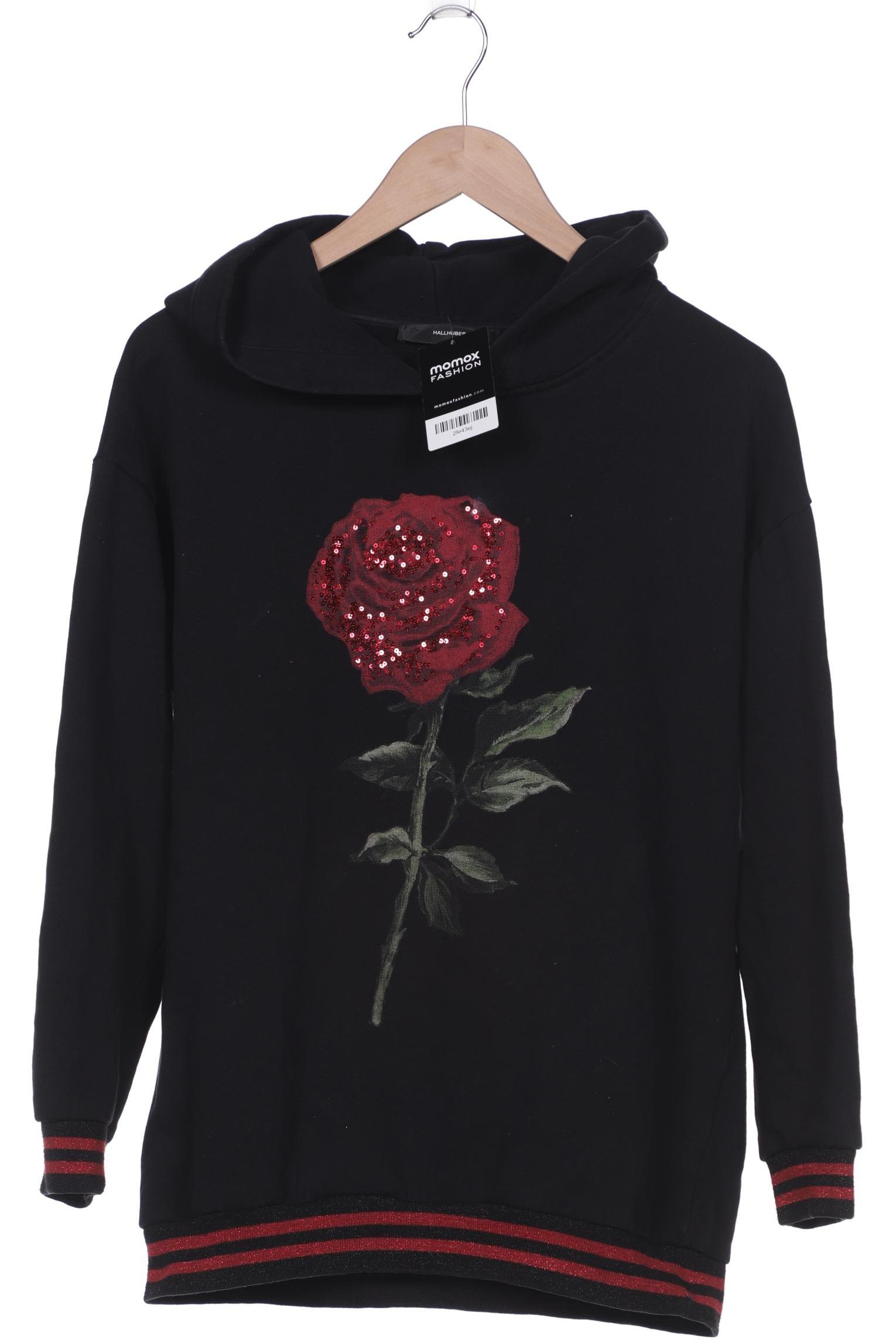 

Hallhuber Damen Kapuzenpullover, schwarz, Gr. 36