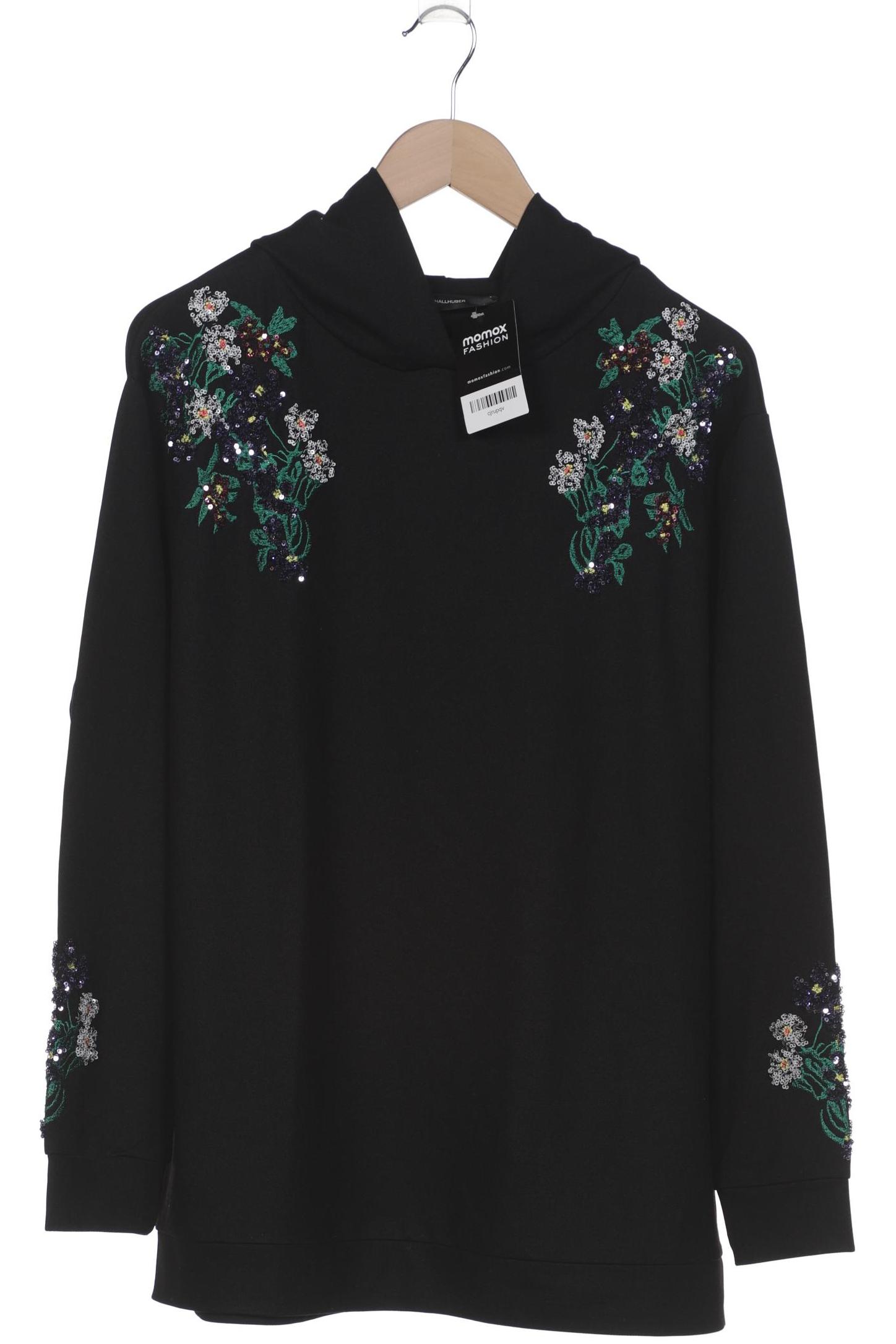 

Hallhuber Damen Kapuzenpullover, schwarz, Gr. 42
