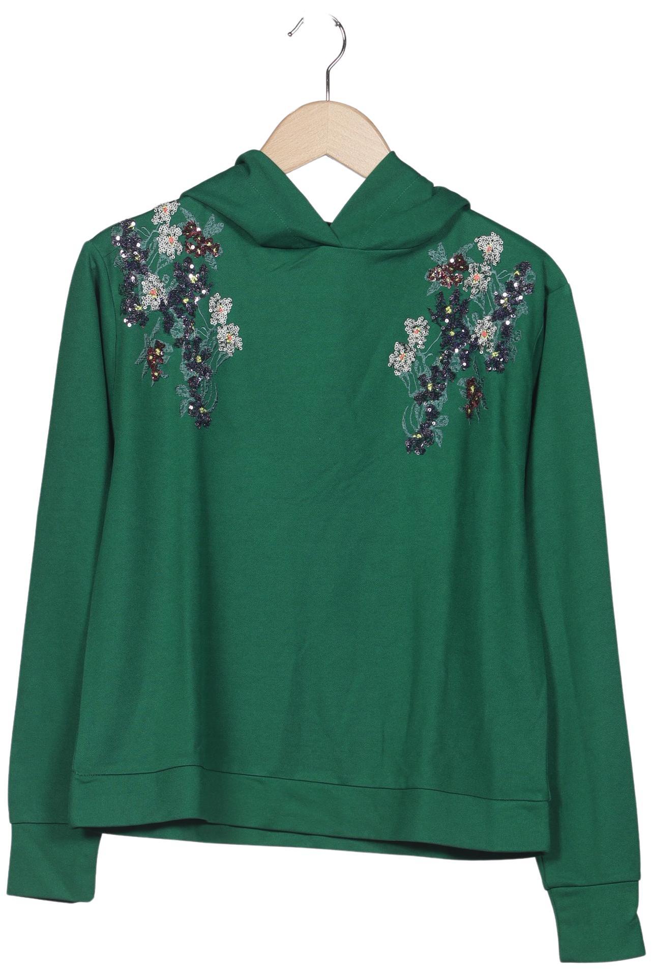 

Hallhuber Damen Kapuzenpullover, grün, Gr. 34