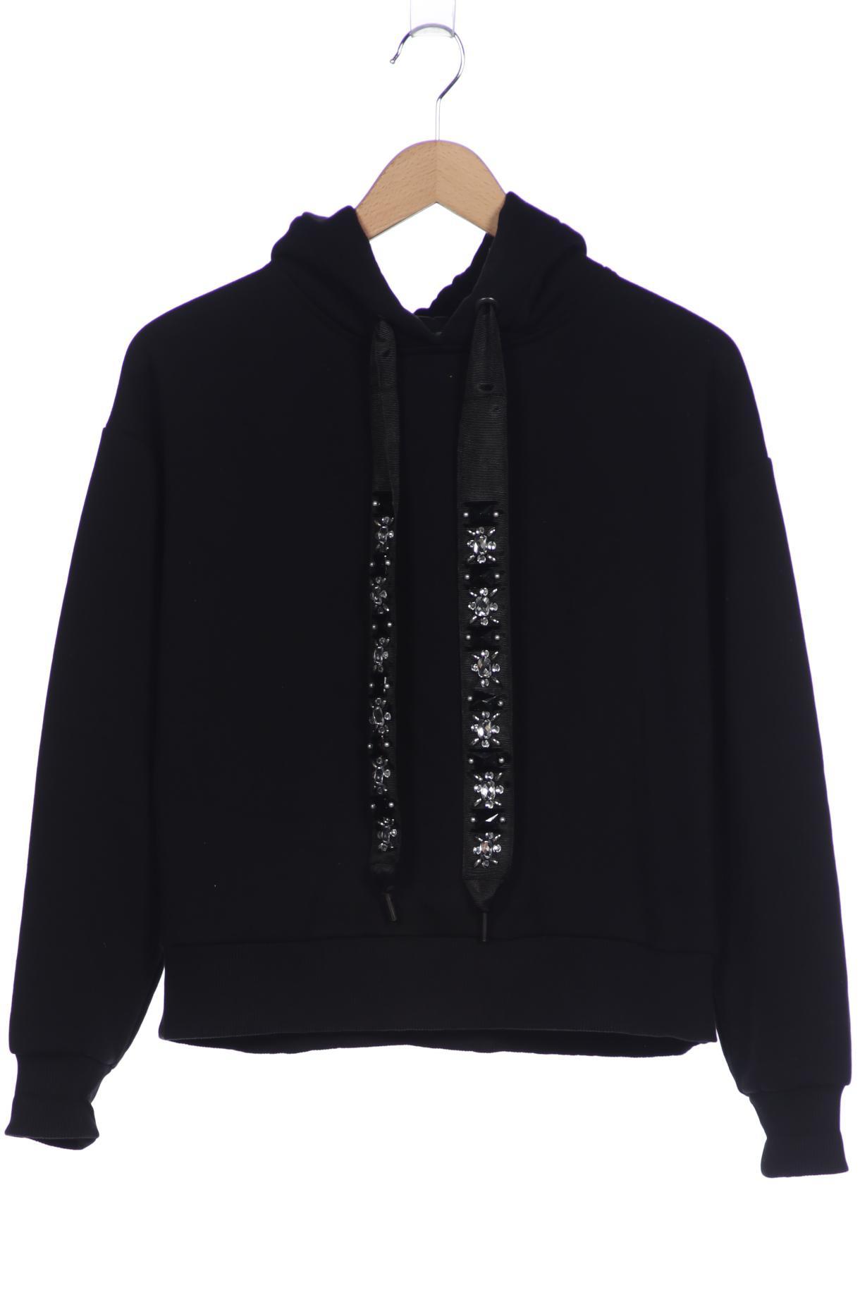 

Hallhuber Damen Kapuzenpullover, schwarz, Gr. 42