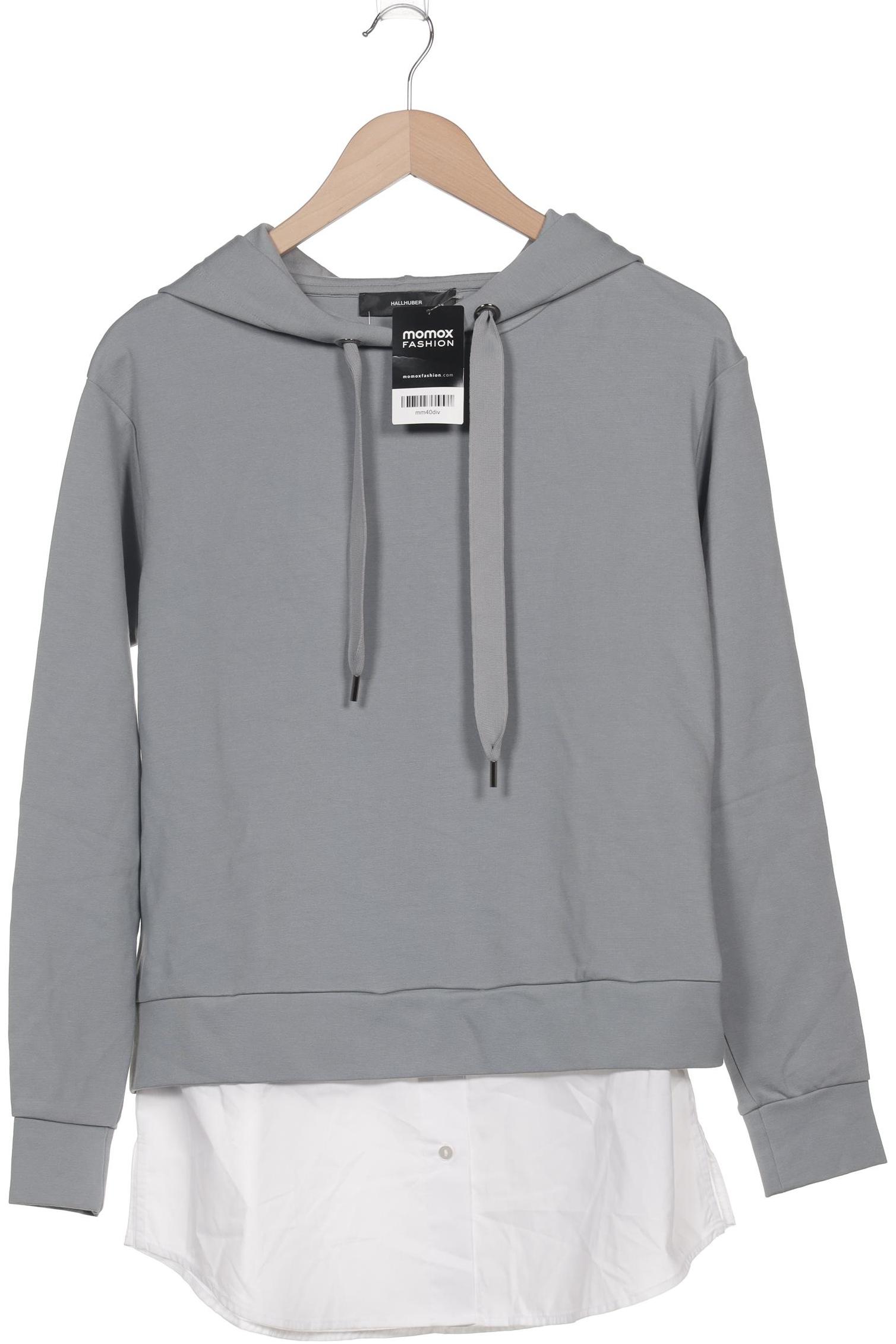 

Hallhuber Damen Kapuzenpullover, blau, Gr. 34