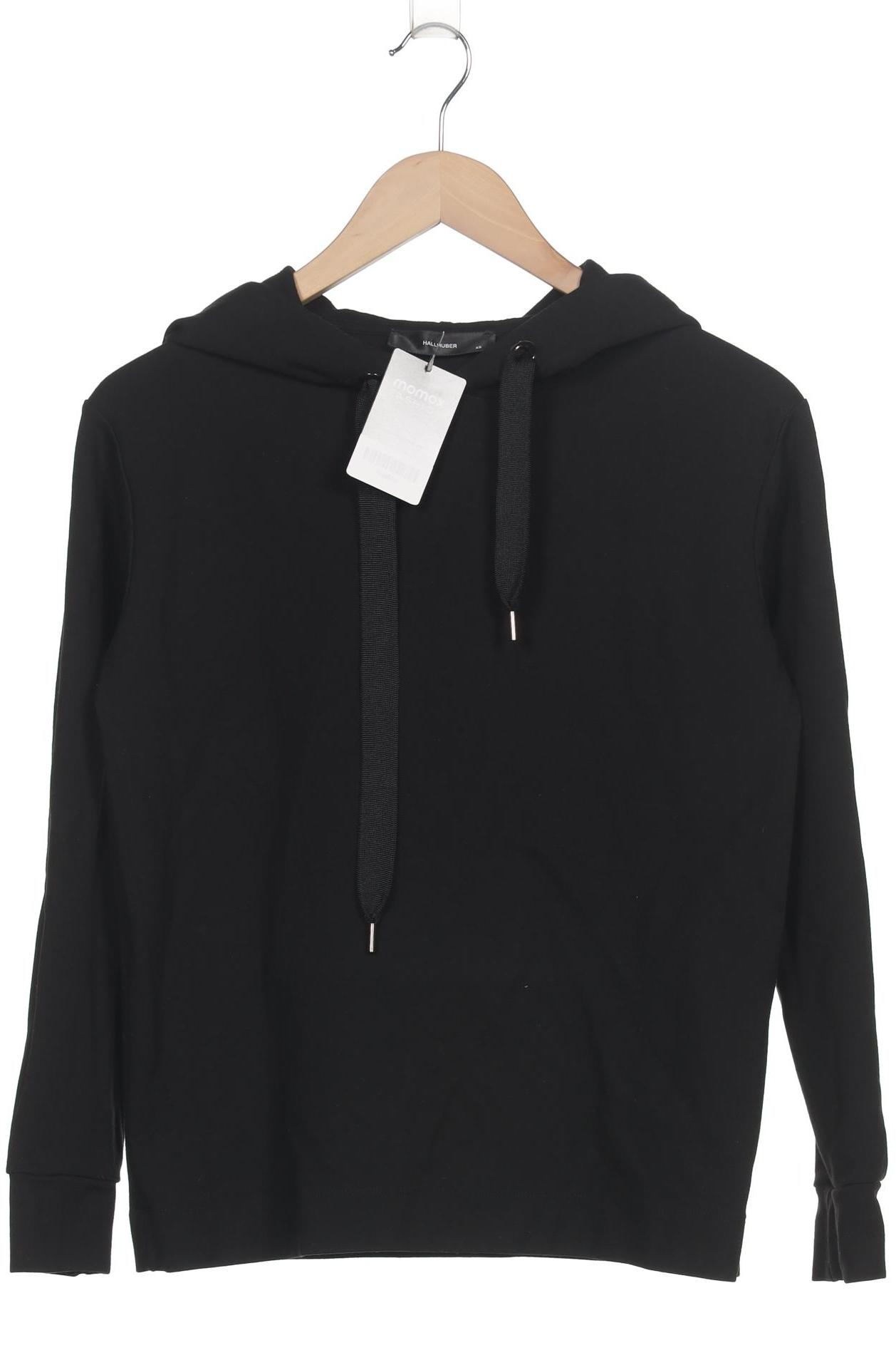 

Hallhuber Damen Kapuzenpullover, schwarz, Gr. 34