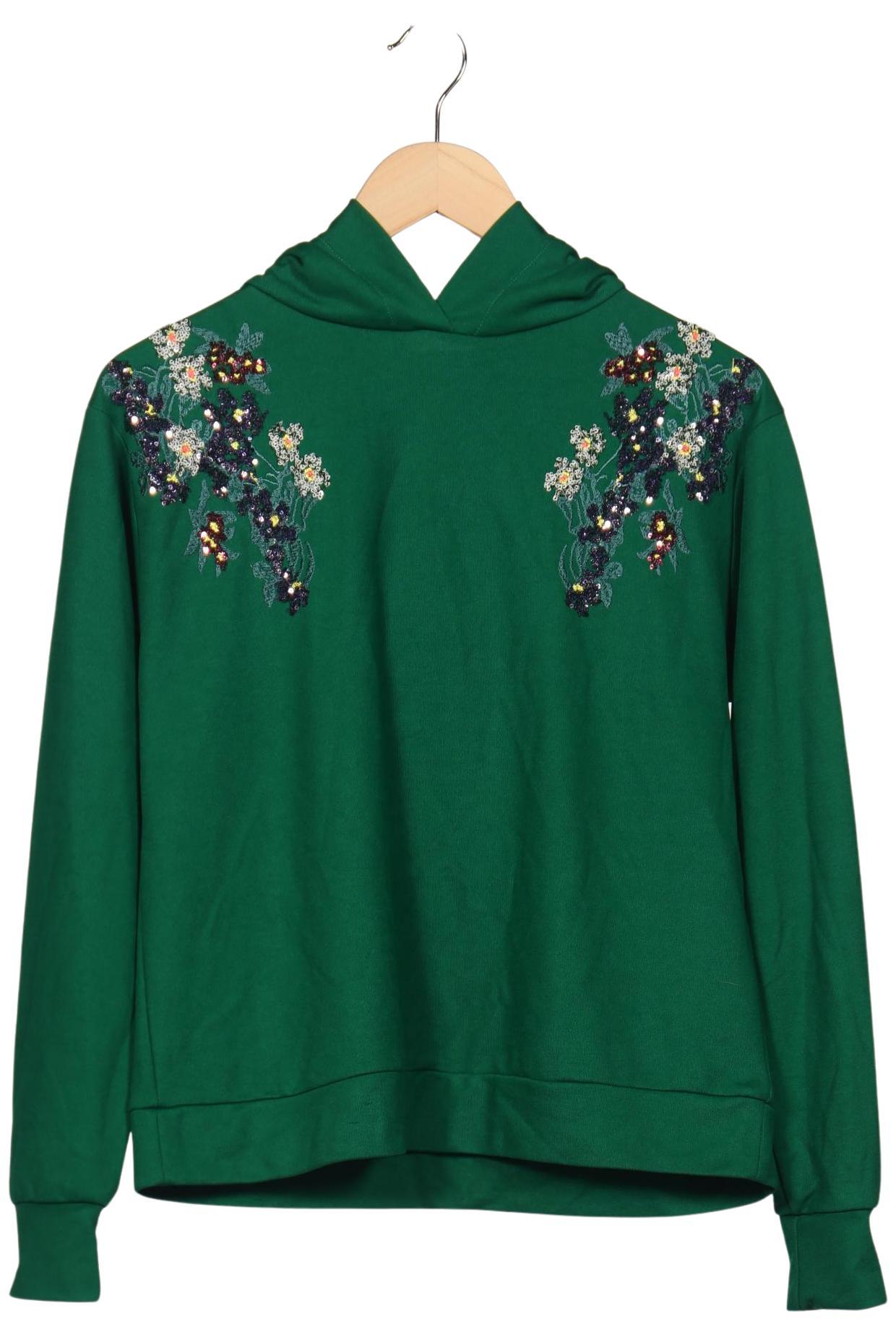 

Hallhuber Damen Kapuzenpullover, grün, Gr. 36