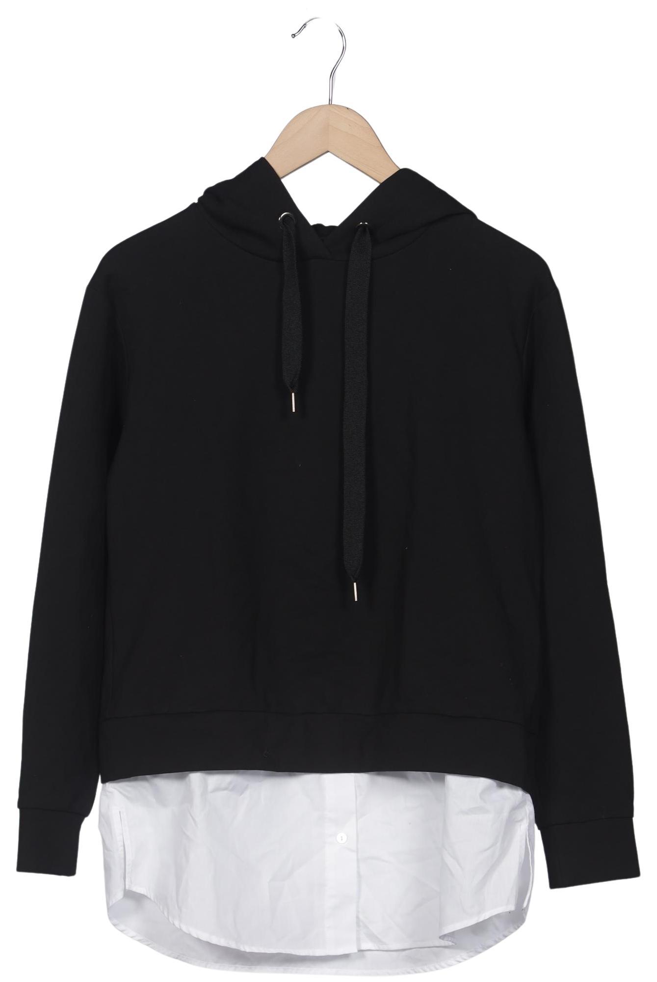 

Hallhuber Damen Kapuzenpullover, schwarz, Gr. 34