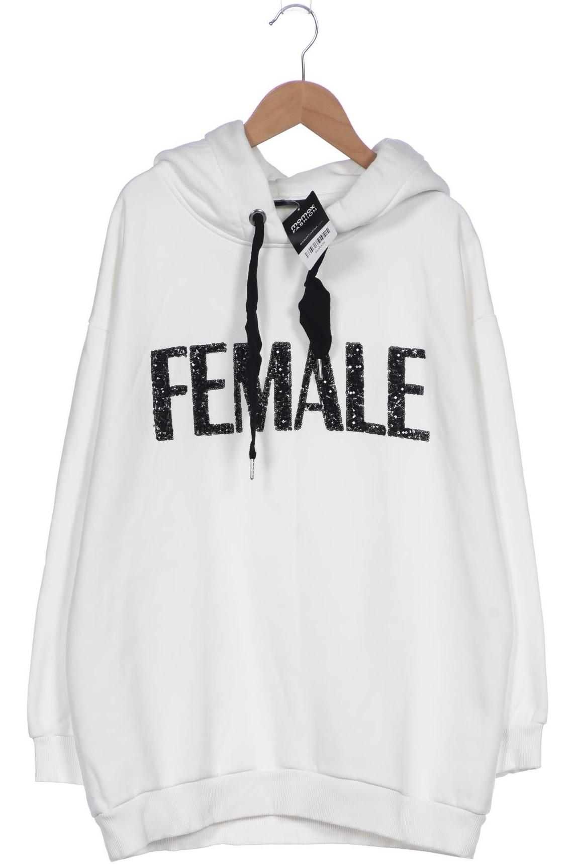 

Hallhuber Damen Kapuzenpullover, weiß, Gr. 38