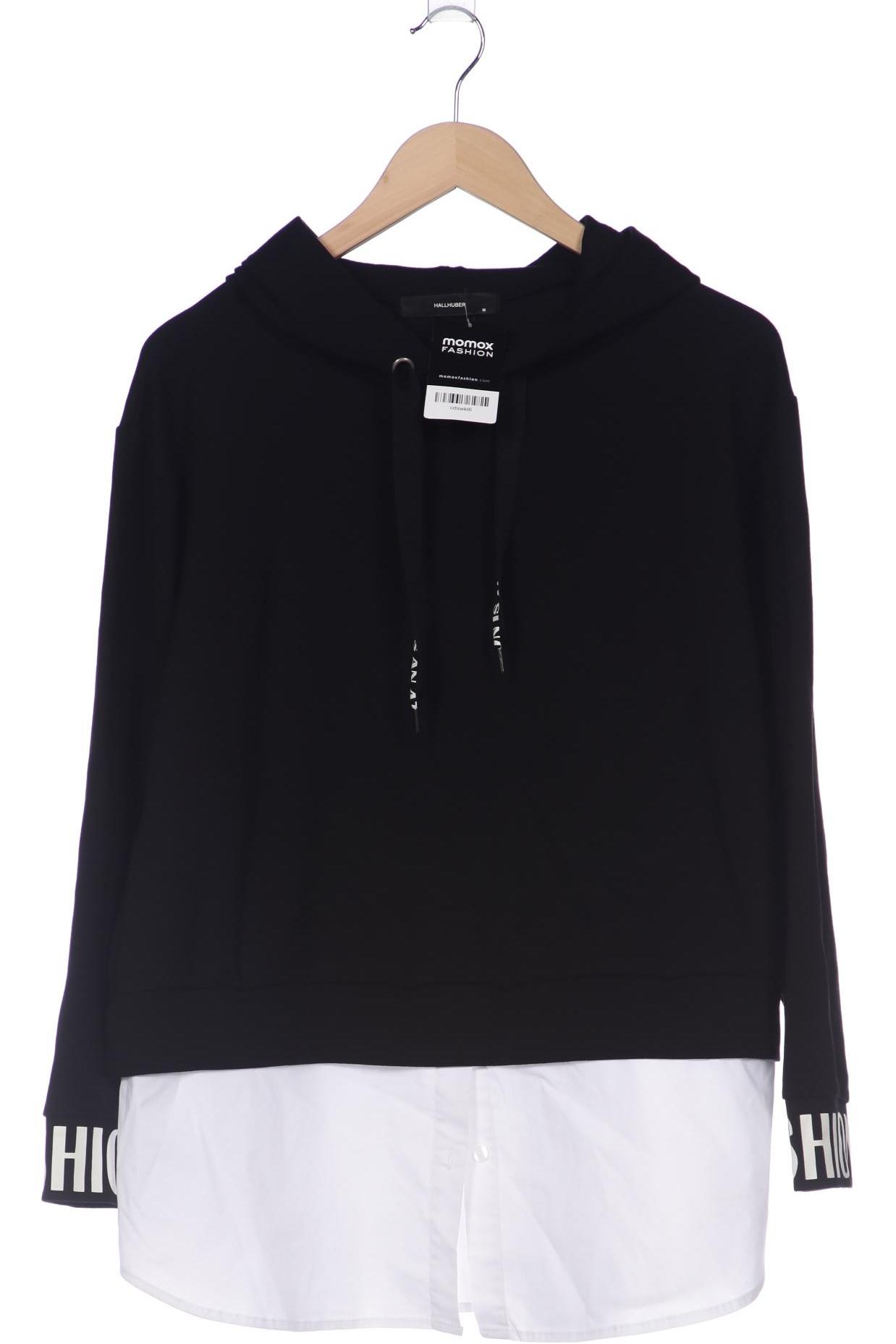 

Hallhuber Damen Kapuzenpullover, schwarz, Gr. 38