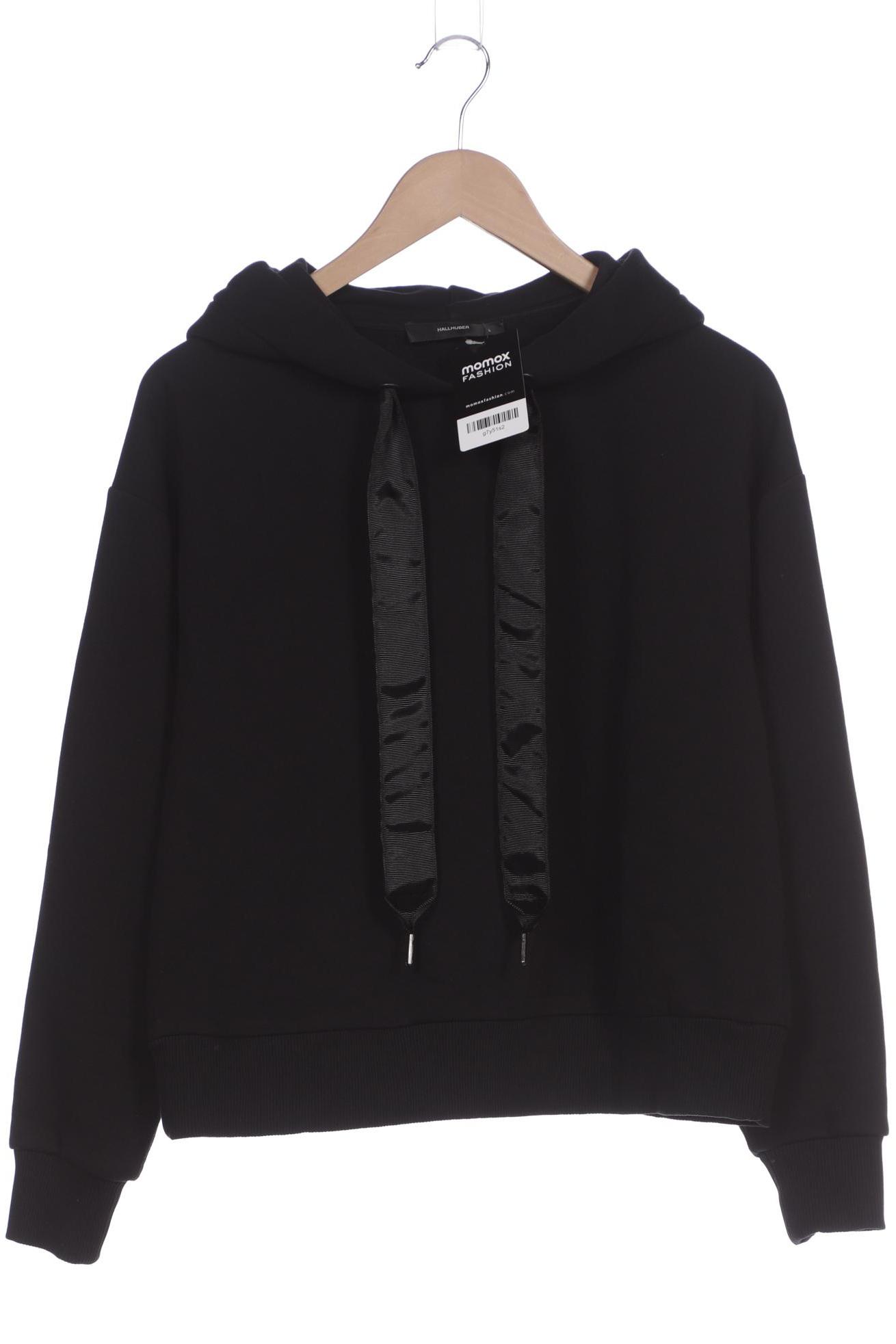 

Hallhuber Damen Kapuzenpullover, schwarz, Gr. 42