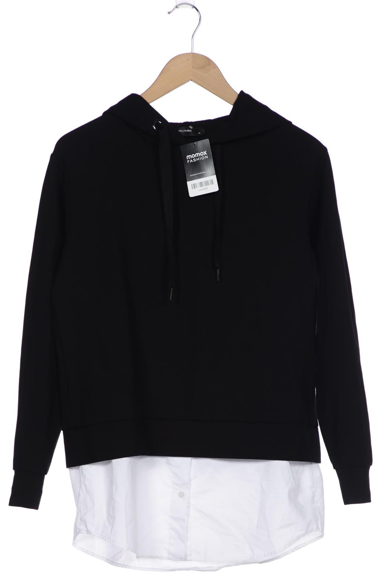 

Hallhuber Damen Kapuzenpullover, schwarz, Gr. 34