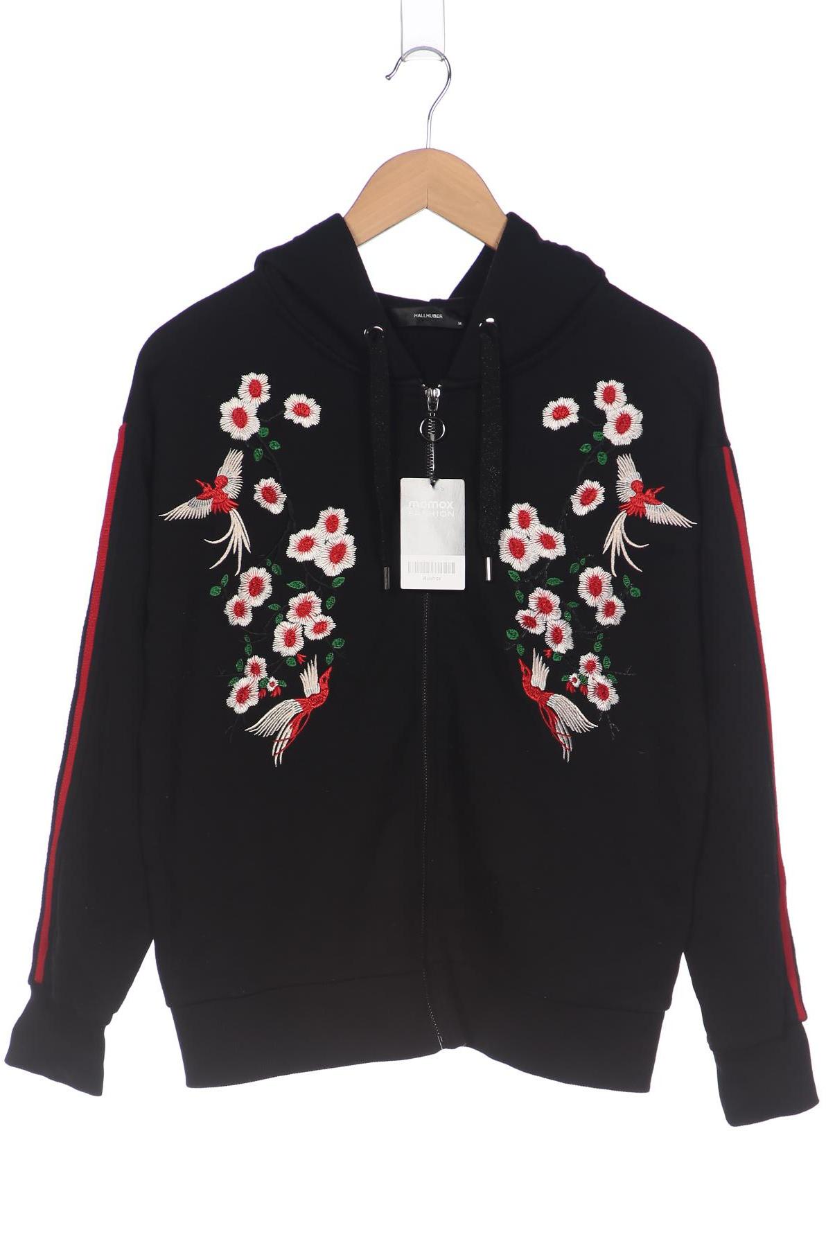 

Hallhuber Damen Kapuzenpullover, schwarz, Gr. 38