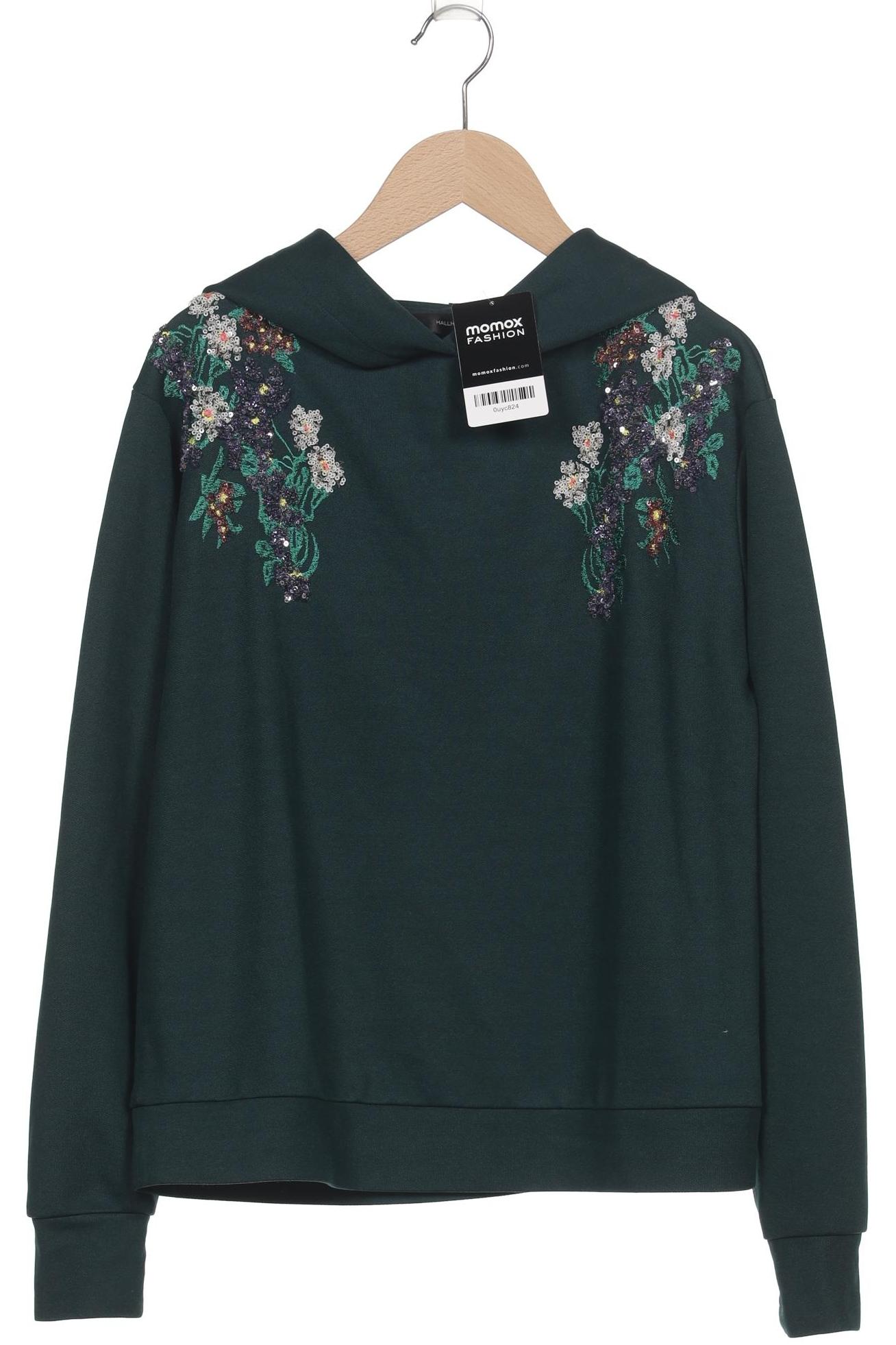 

Hallhuber Damen Kapuzenpullover, grün, Gr. 34