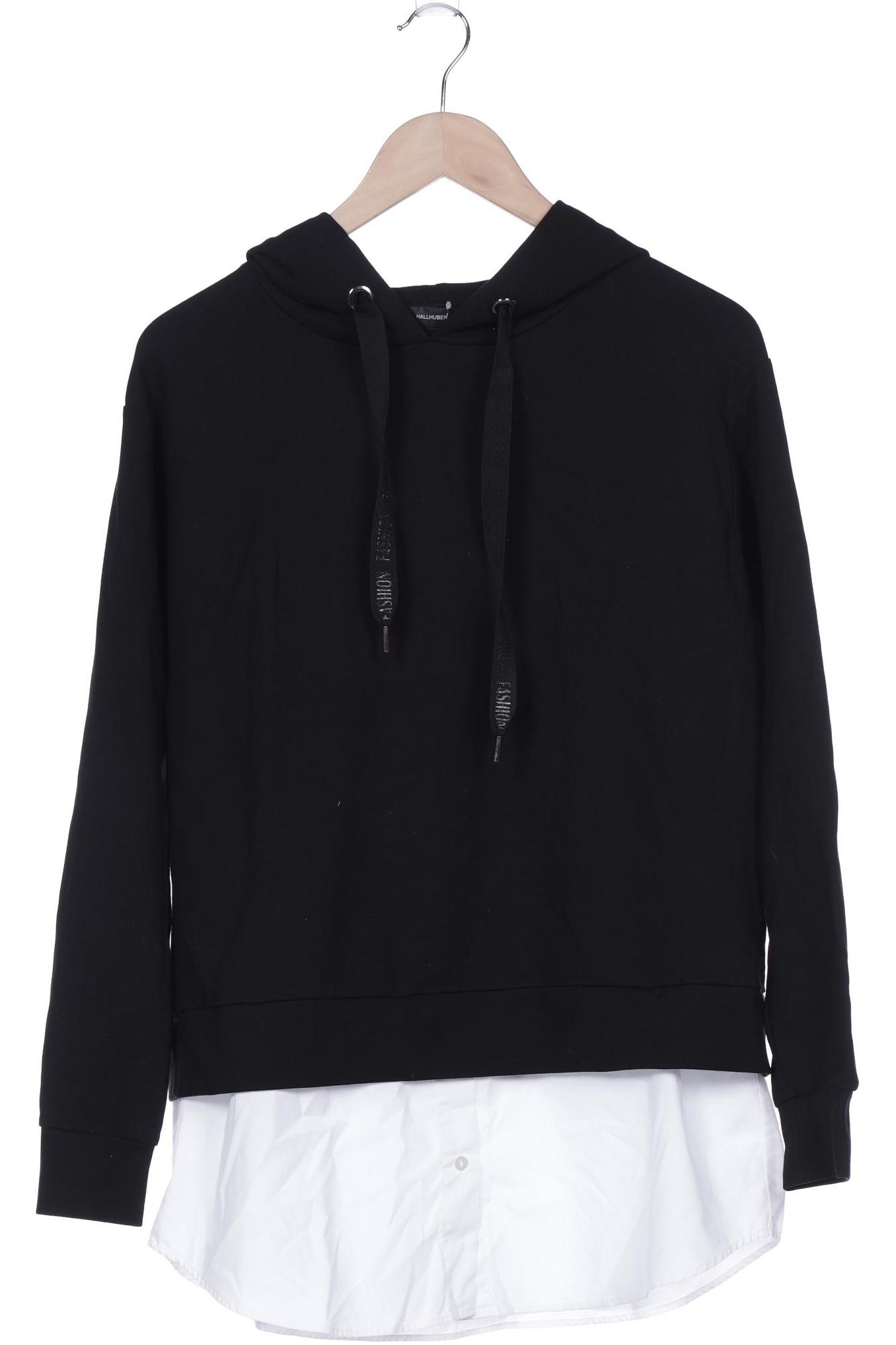 

Hallhuber Damen Kapuzenpullover, schwarz, Gr. 38