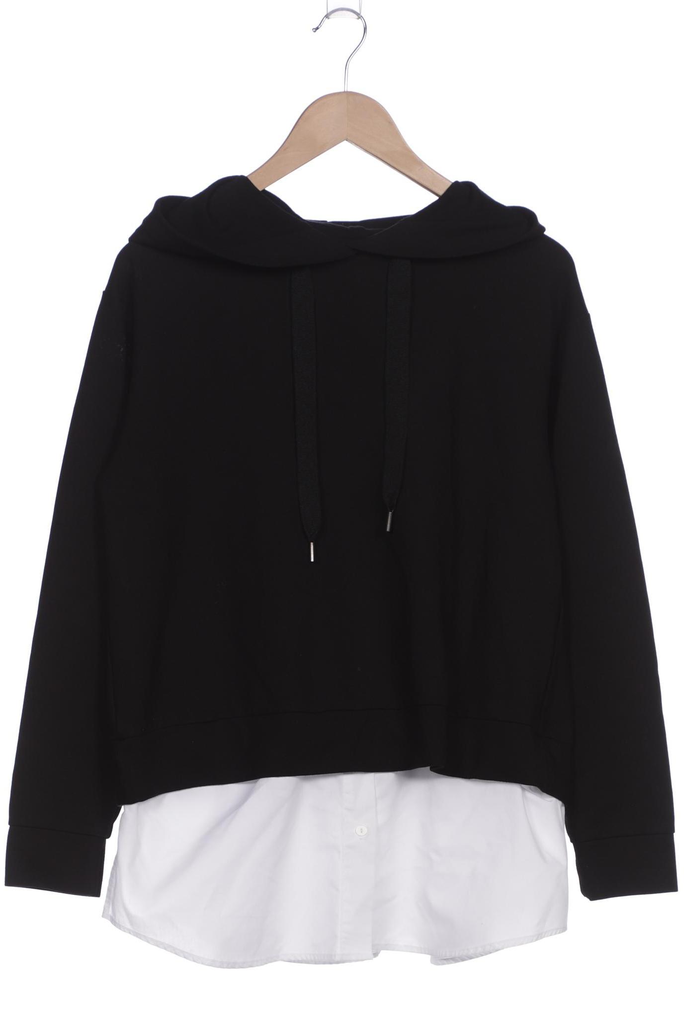 

Hallhuber Damen Kapuzenpullover, schwarz, Gr. 38