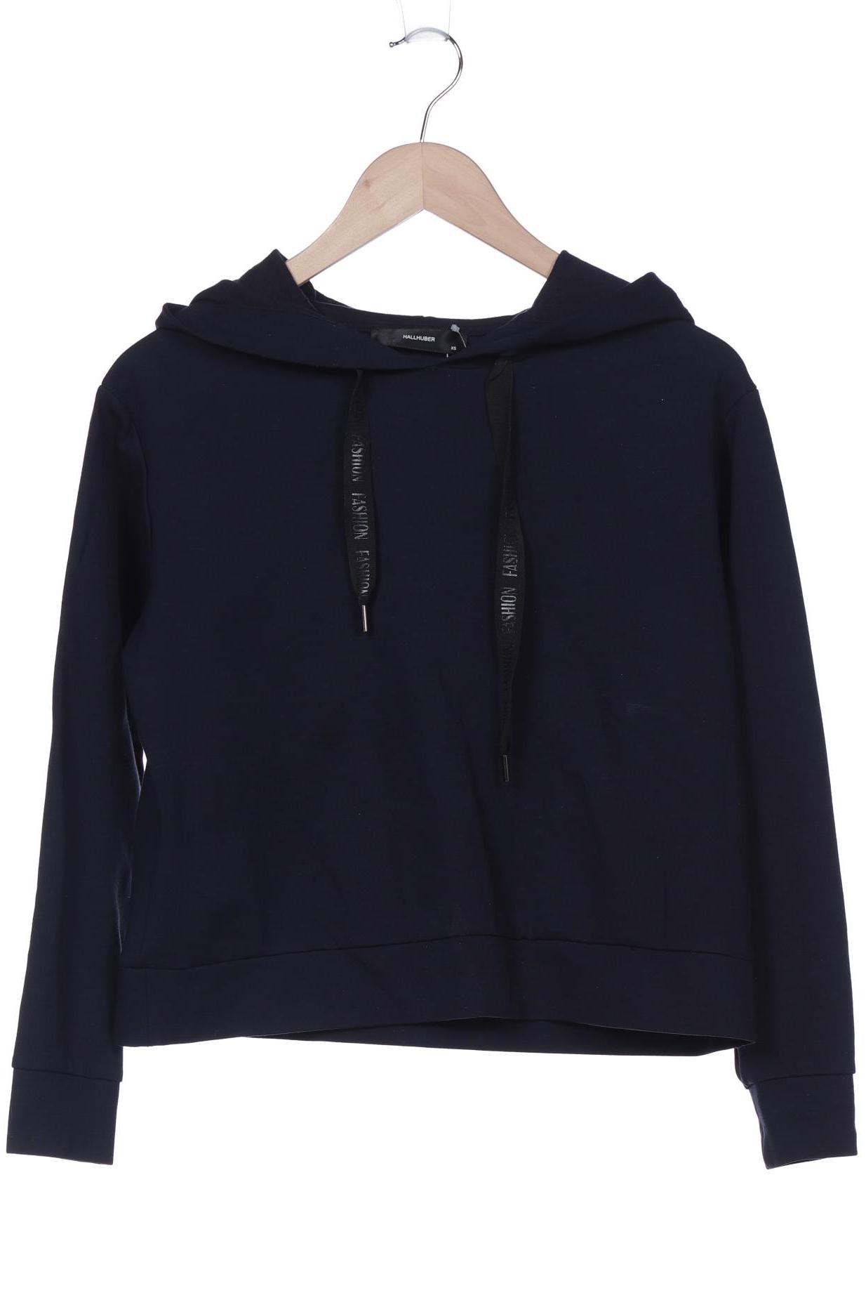 

Hallhuber Damen Kapuzenpullover, marineblau, Gr. 34