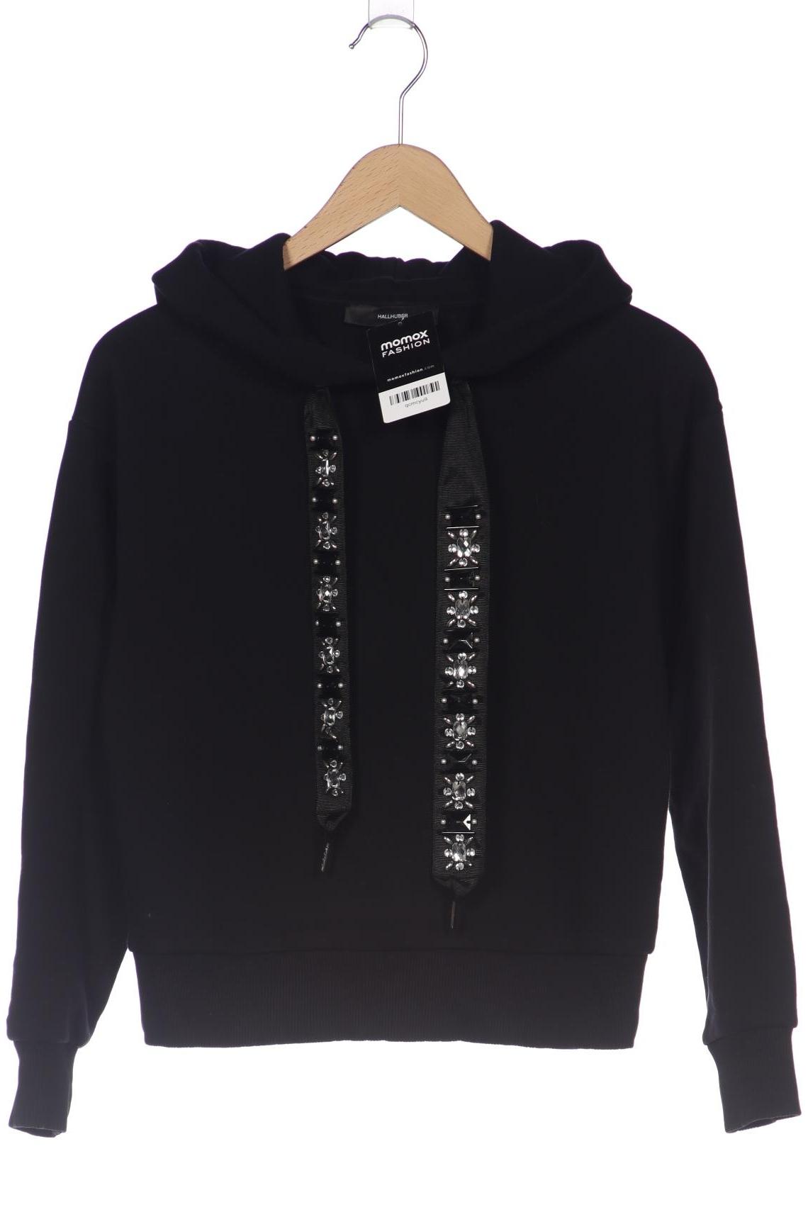 

Hallhuber Damen Kapuzenpullover, schwarz, Gr. 36
