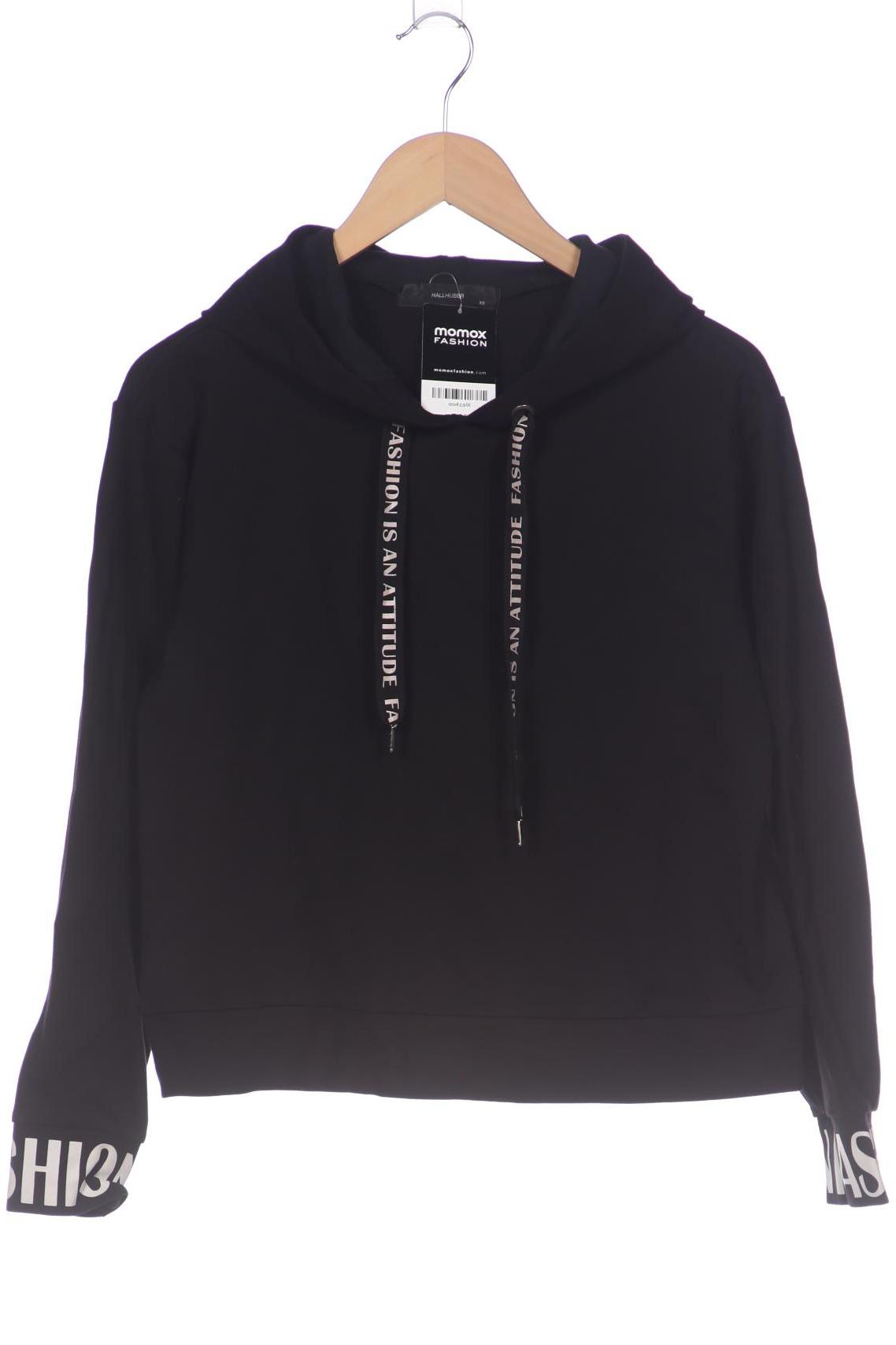 

Hallhuber Damen Kapuzenpullover, schwarz, Gr. 34