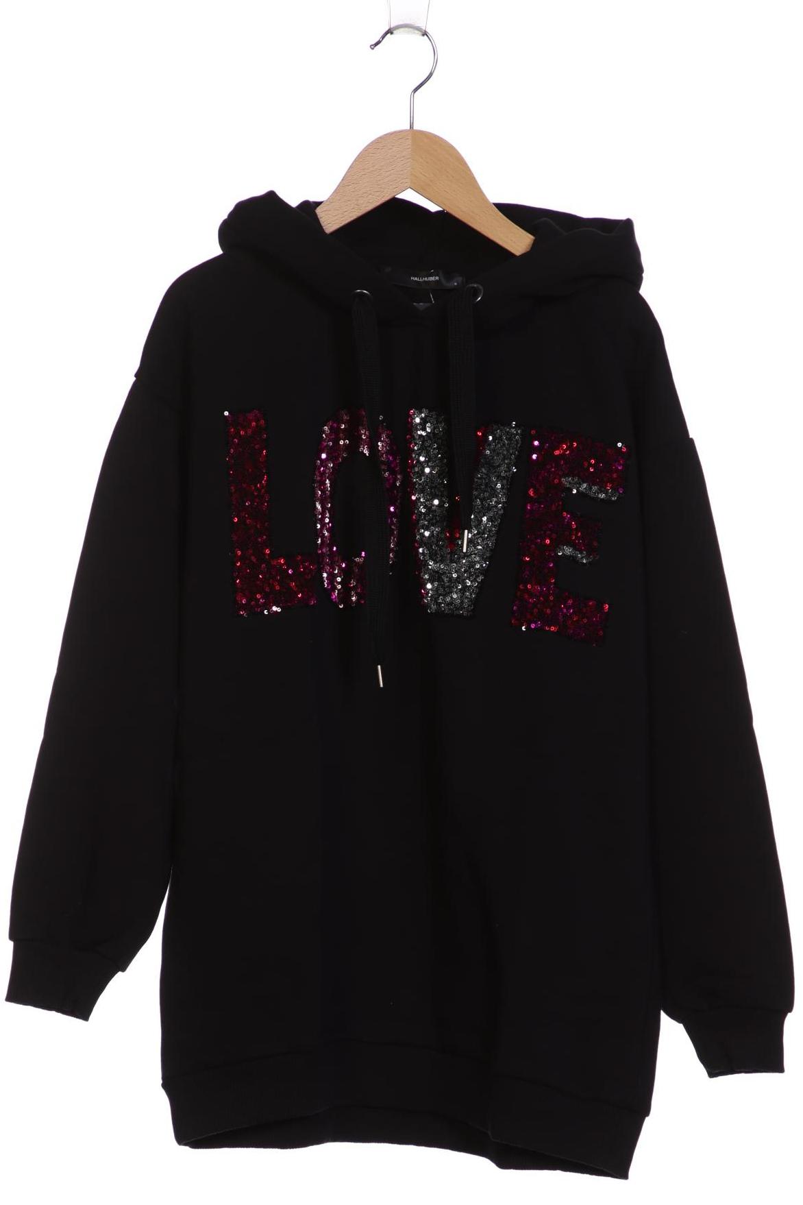 

Hallhuber Damen Kapuzenpullover, schwarz, Gr. 36