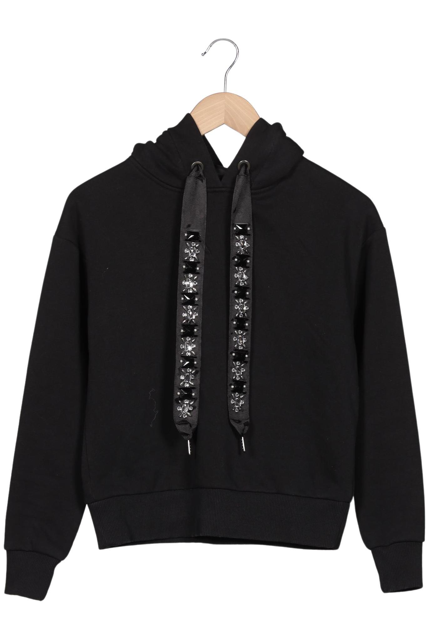 

Hallhuber Damen Kapuzenpullover, schwarz, Gr. 36