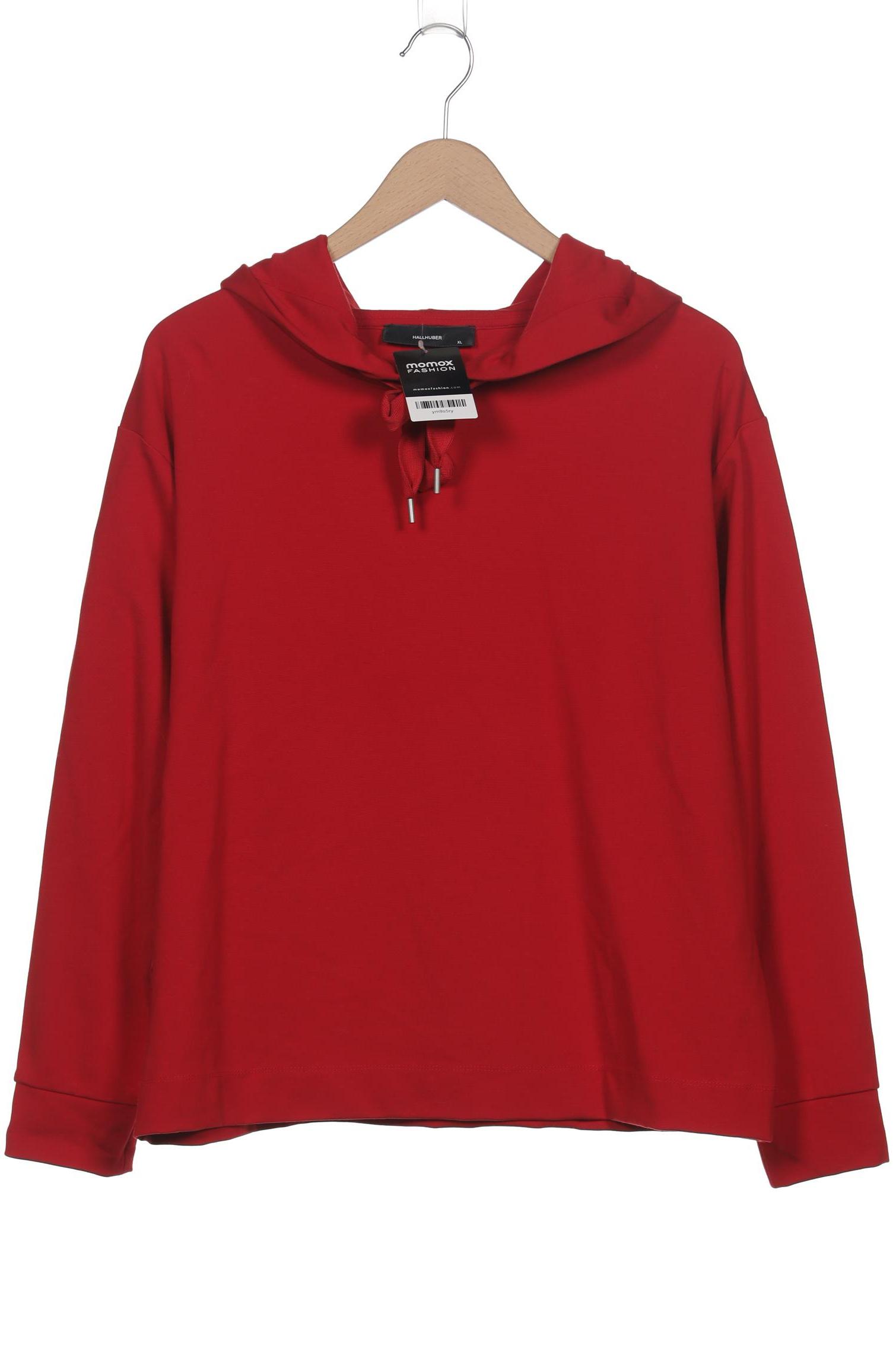 

Hallhuber Damen Kapuzenpullover, rot, Gr. 44