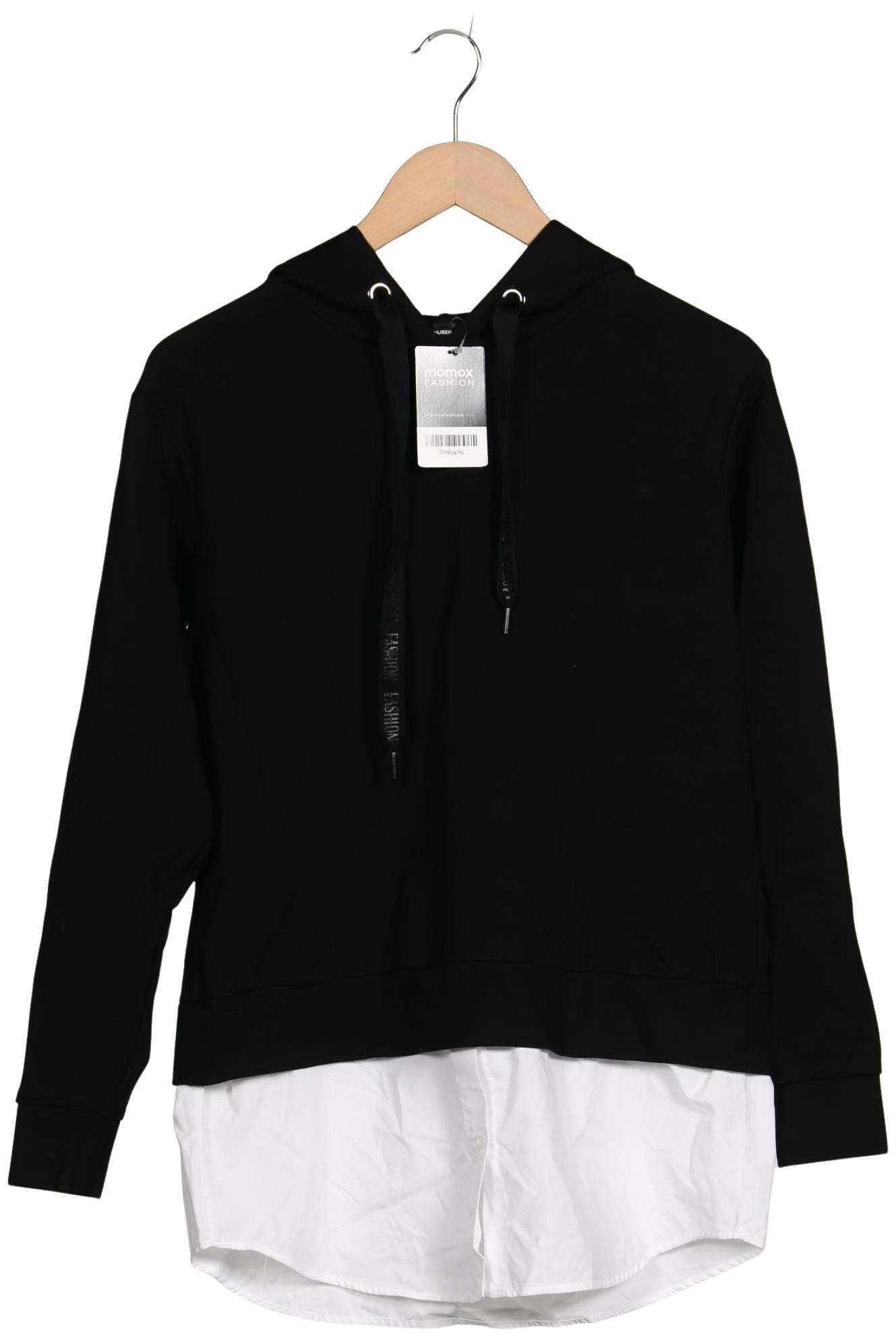 

Hallhuber Damen Kapuzenpullover, schwarz, Gr. 34