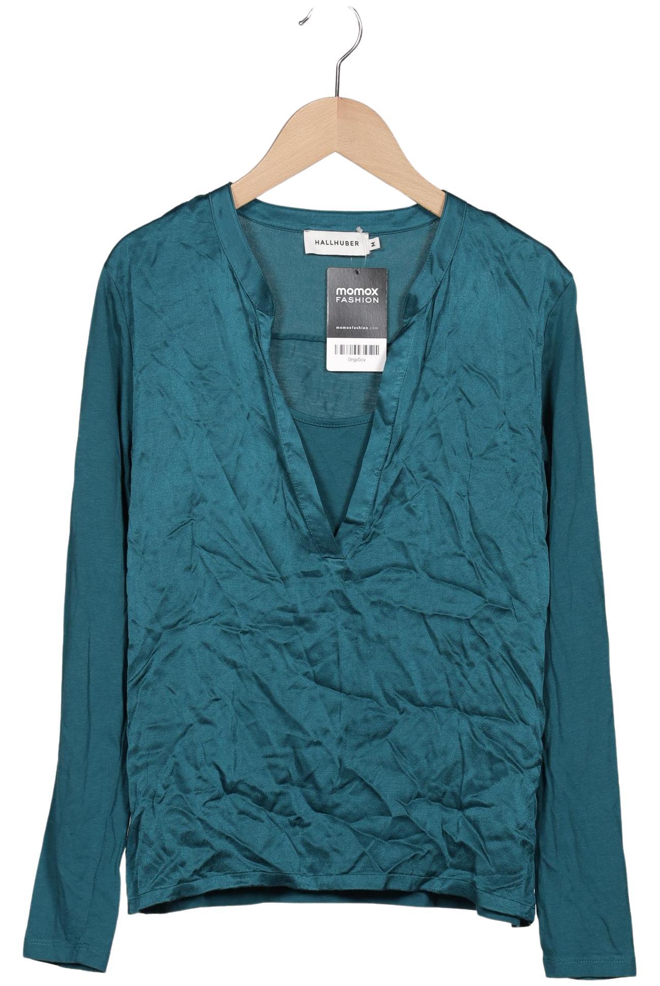 

Hallhuber Damen Langarmshirt, türkis, Gr. 38
