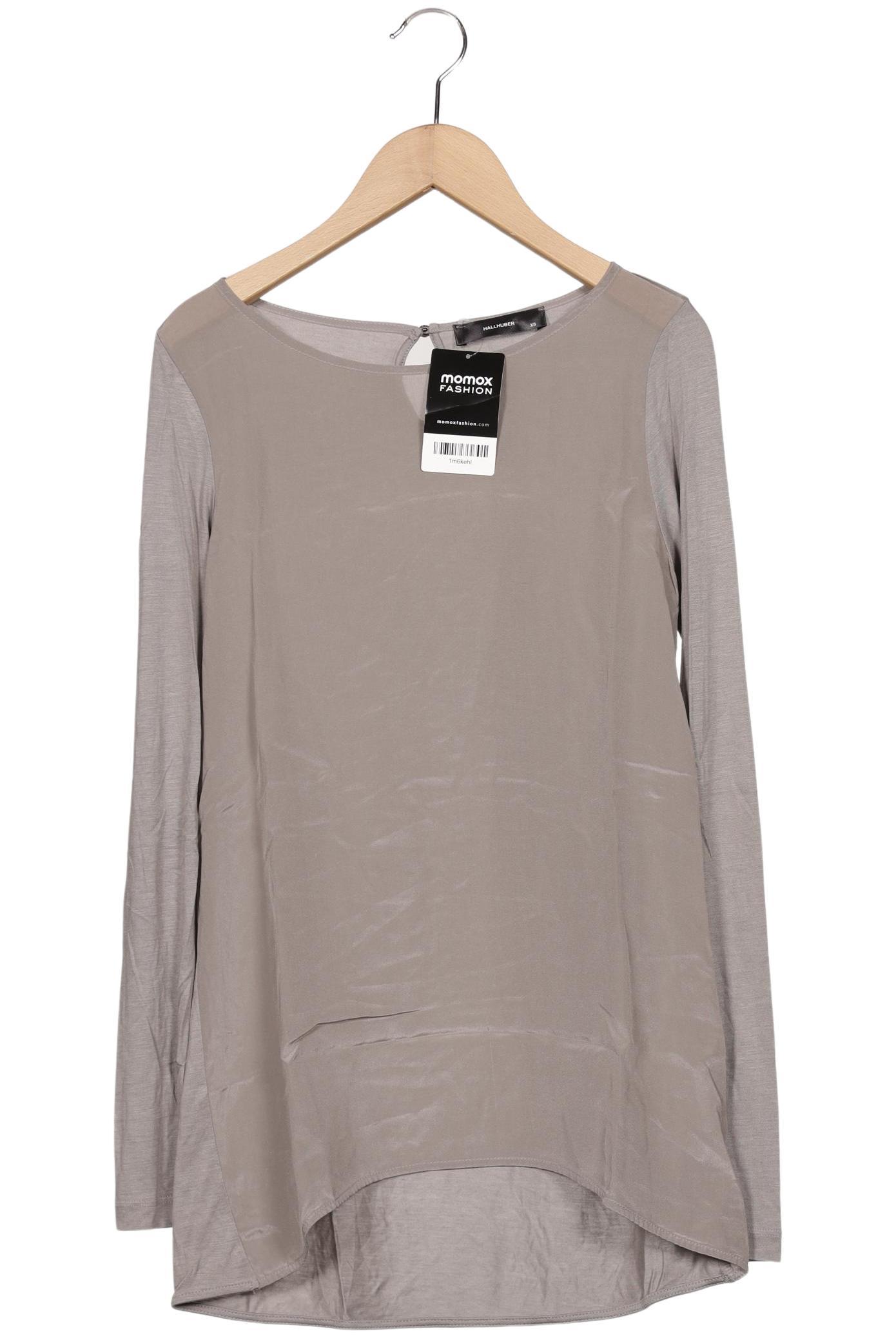 

Hallhuber Damen Langarmshirt, grau, Gr. 34
