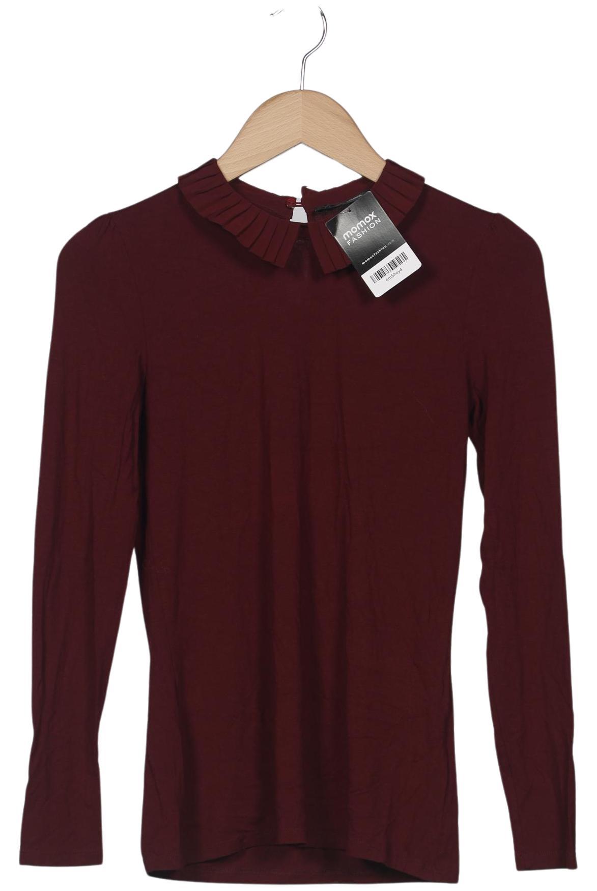 

Hallhuber Damen Langarmshirt, bordeaux, Gr. 34