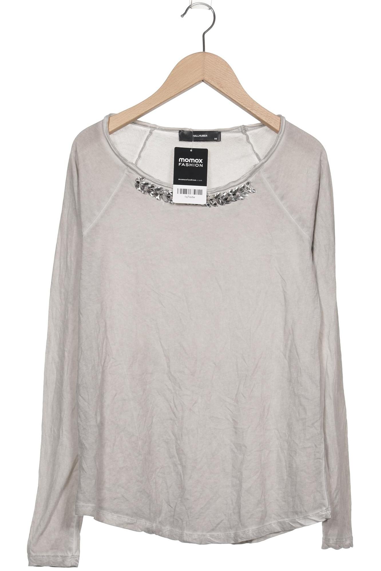 

Hallhuber Damen Langarmshirt, grau, Gr. 34