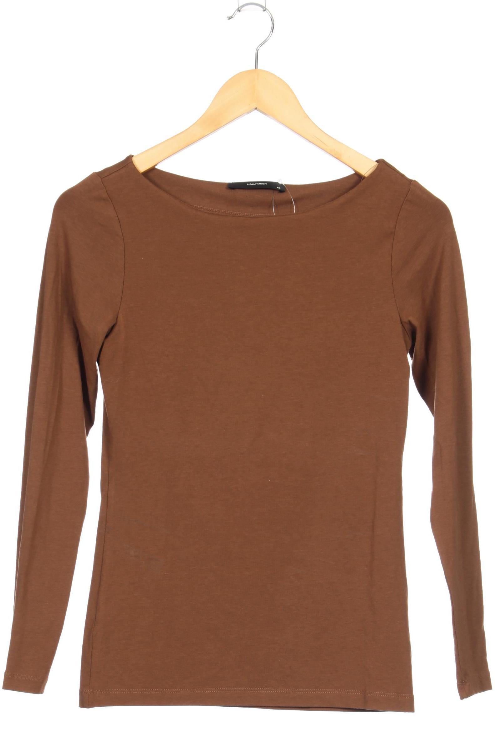 

Hallhuber Damen Langarmshirt, braun, Gr.