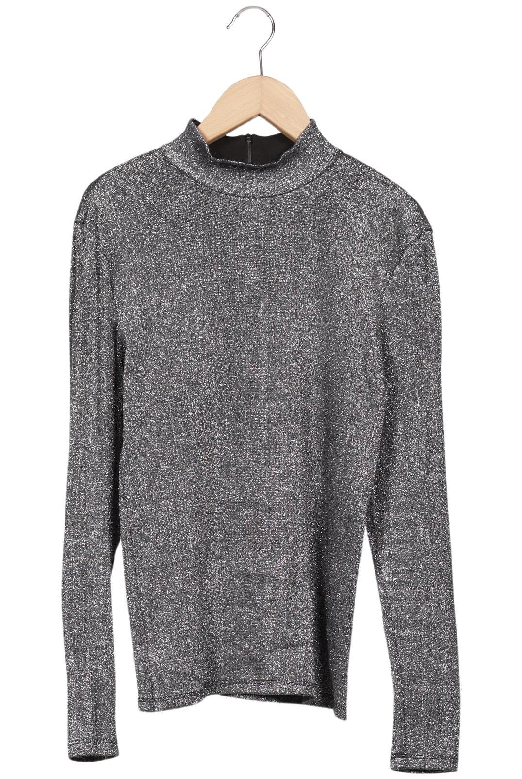 

Hallhuber Damen Langarmshirt, silber, Gr. 38